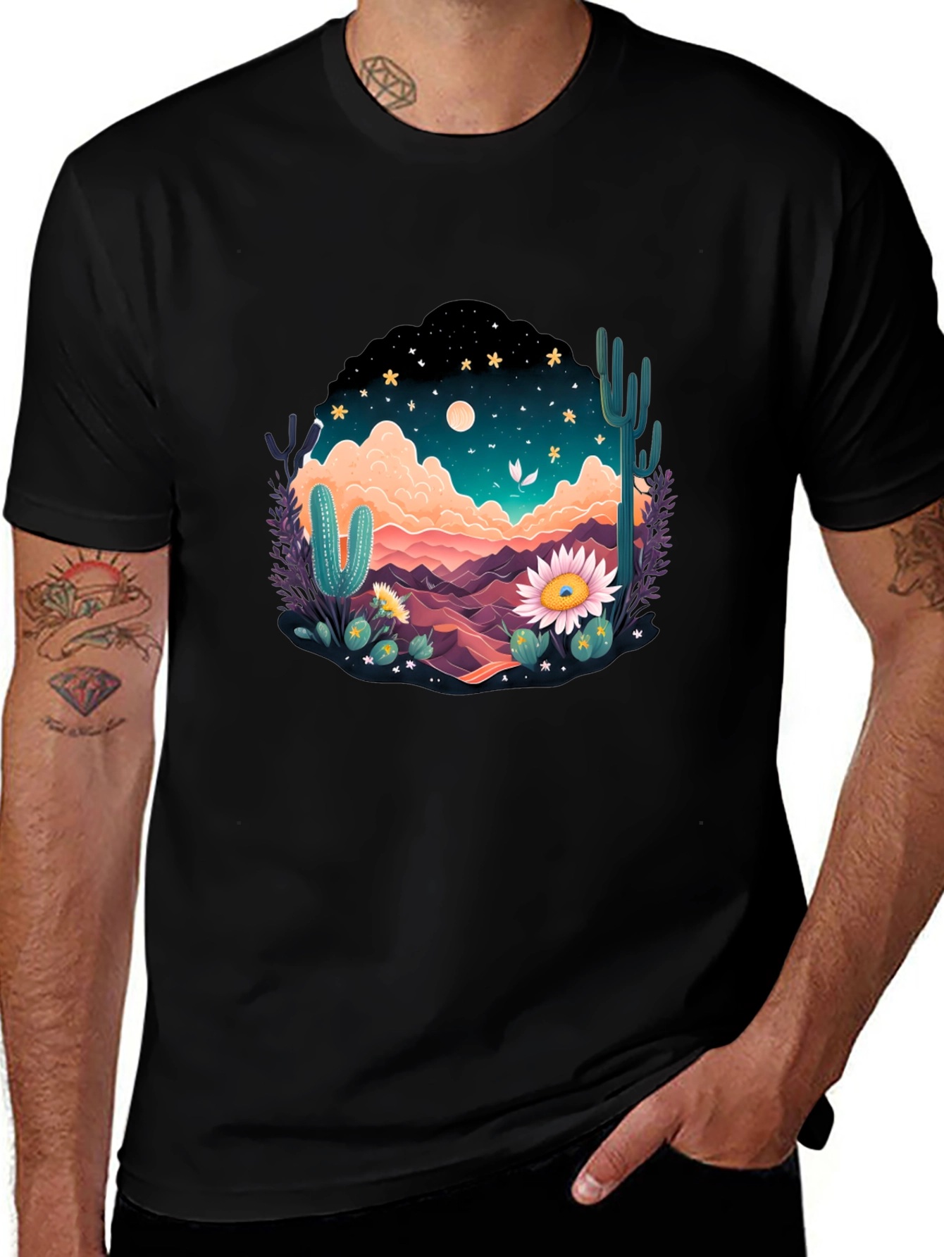 Variant 30 of Desert Nightscape Graphic Tee