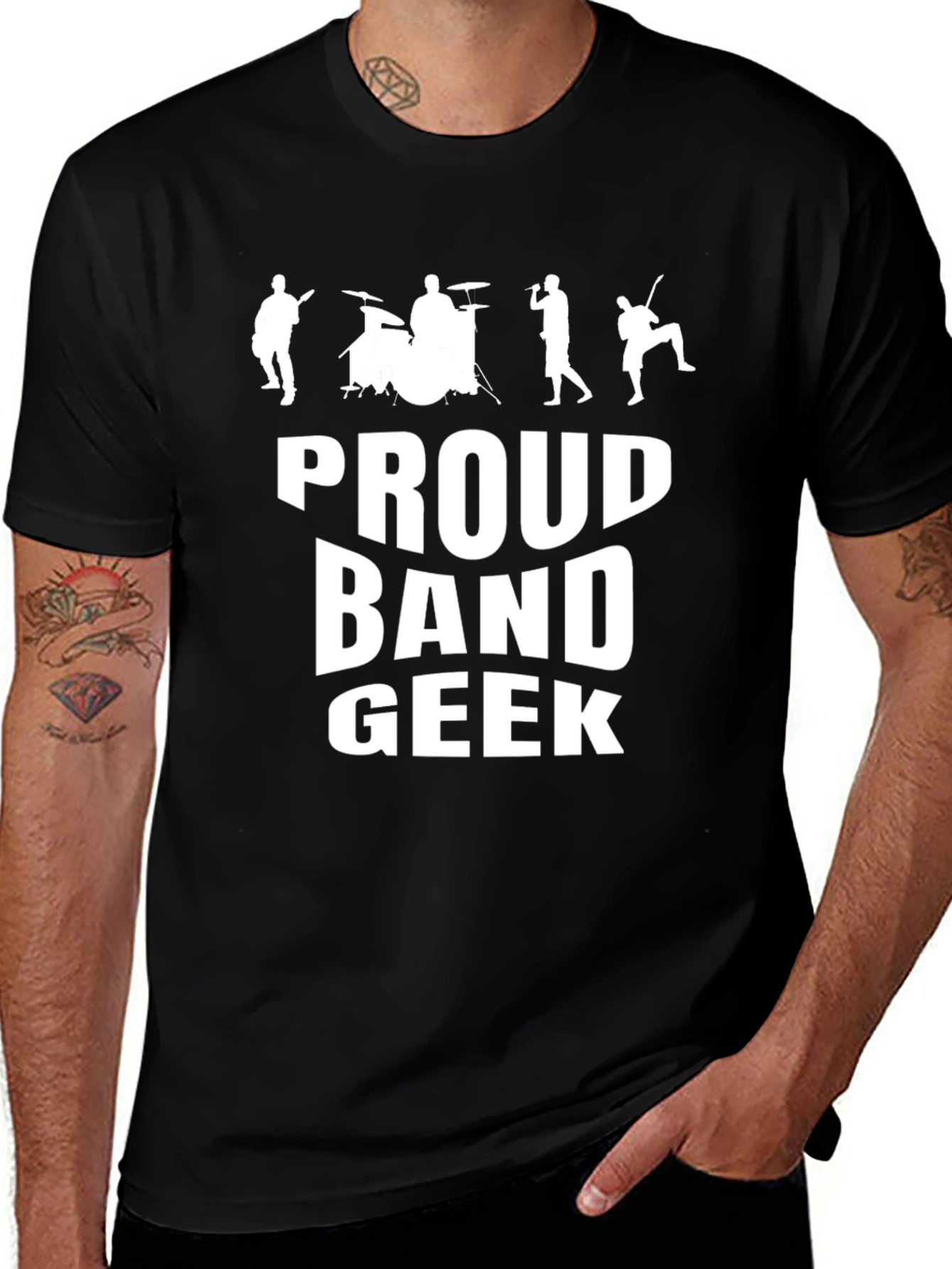 Variant 5 of Proud Band Geek T-Shirt, Music Lover Tee