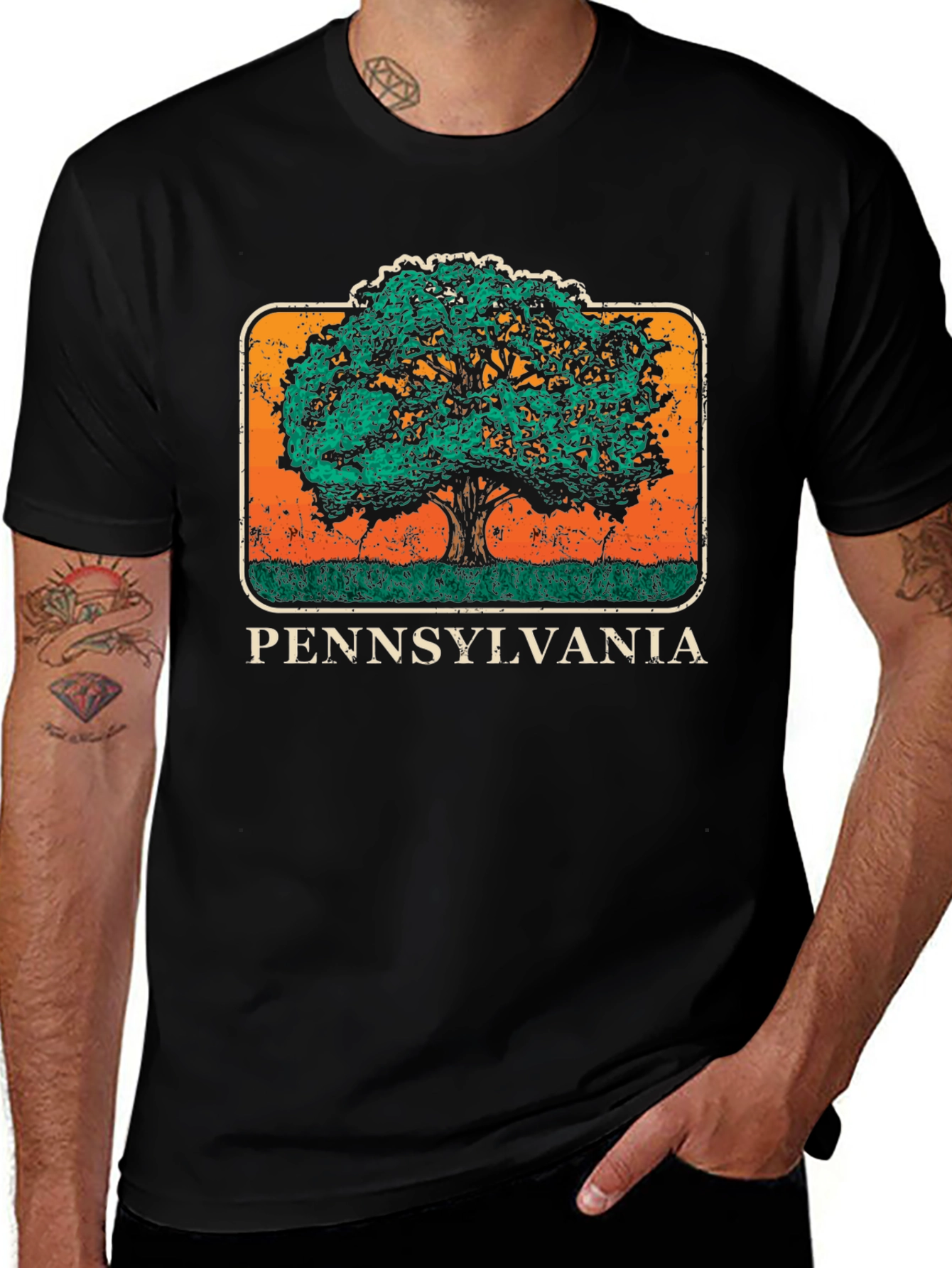 Variant 17 of Pennsylvania Tree Graphic T-Shirt