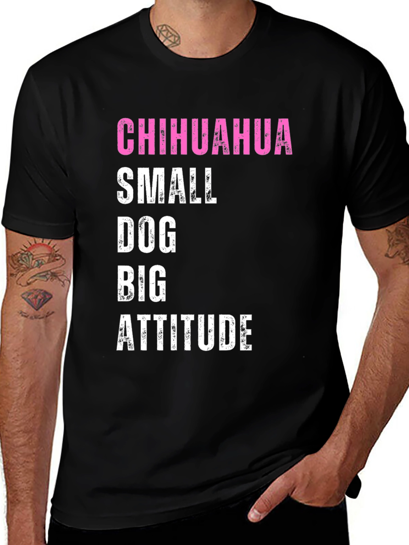 Variant 15 of Chihuahua Small Dog Big Attitude Graphic Tee
