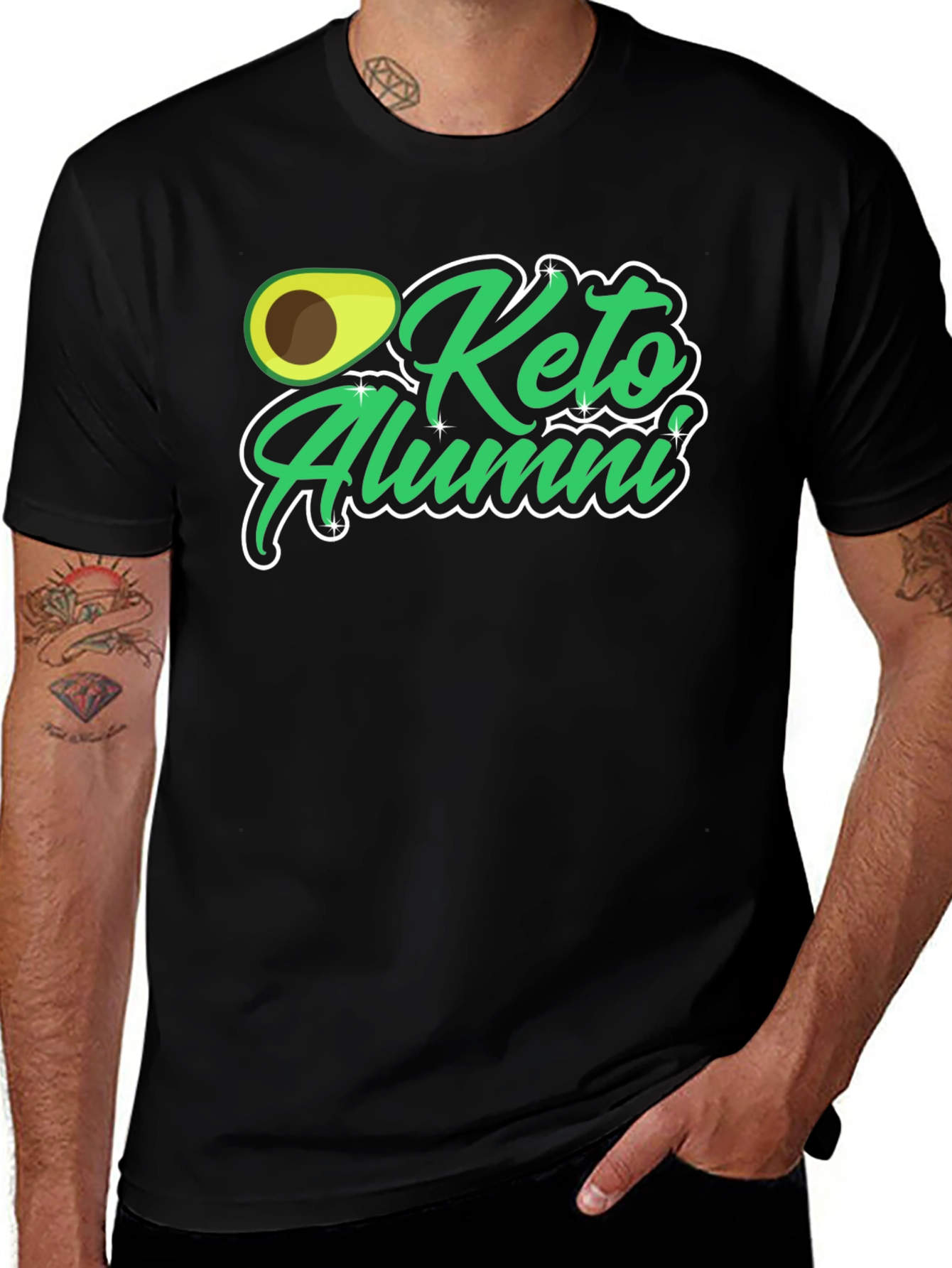 Variant 8 of Keto Alumni T-Shirt - Avocado Design