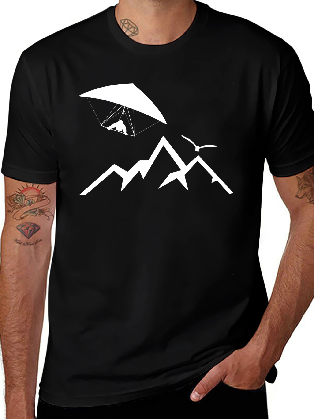 Variant 21 of Black Mountain Hang Gliding Graphic Tee
