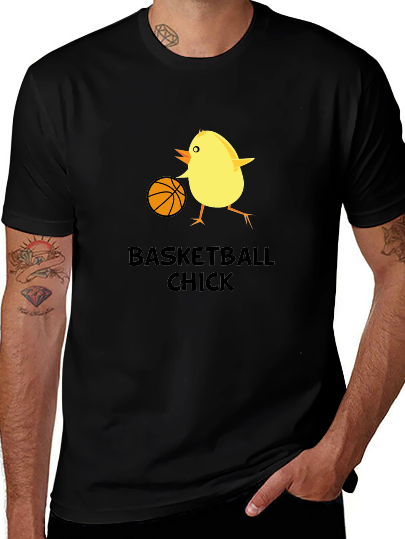 Variant 20 of Basketball Chick Novelty Graphic T-Shirt