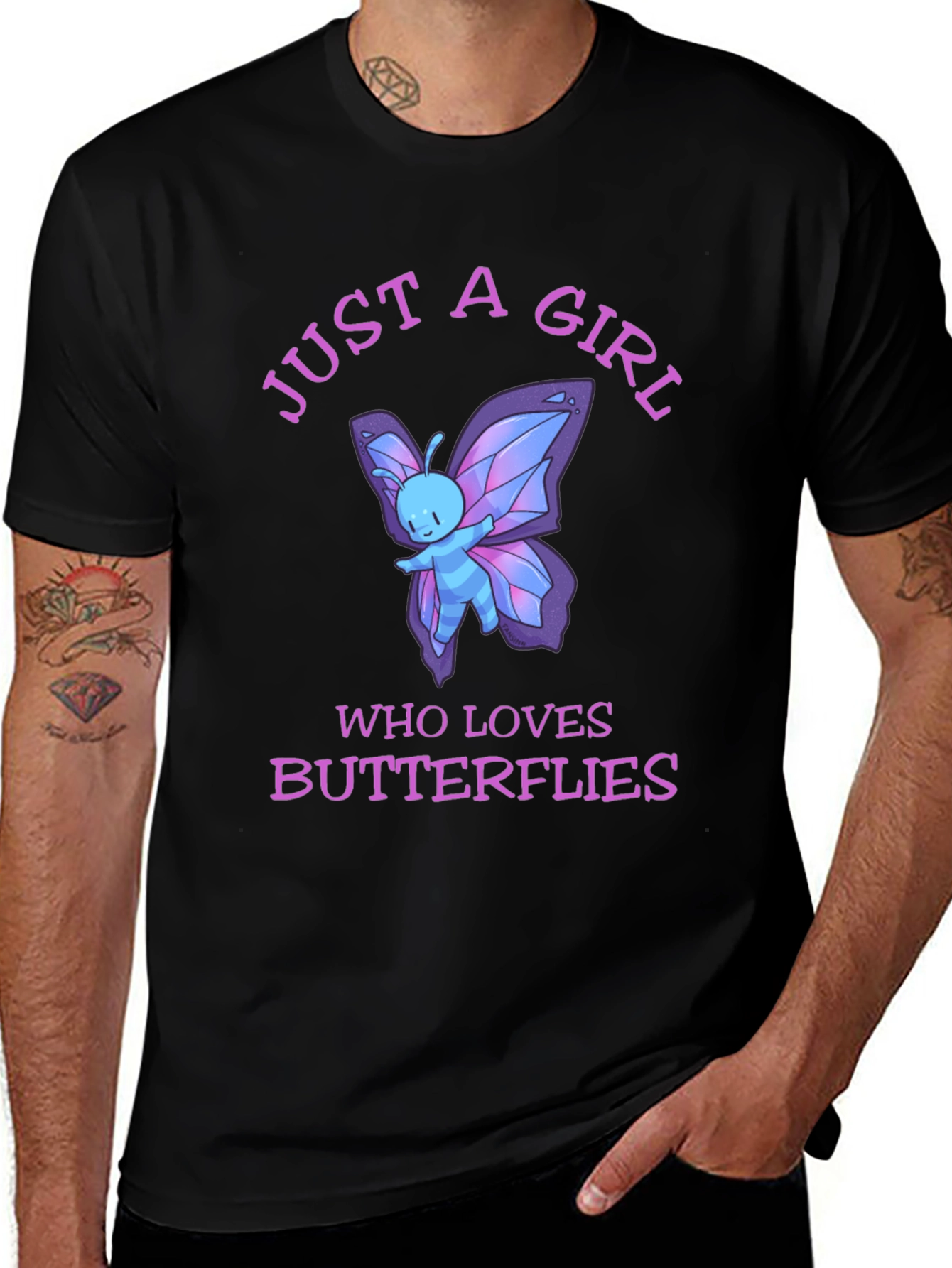 Variant 19 of Just A Girl Who Loves Butterflies T-Shirt