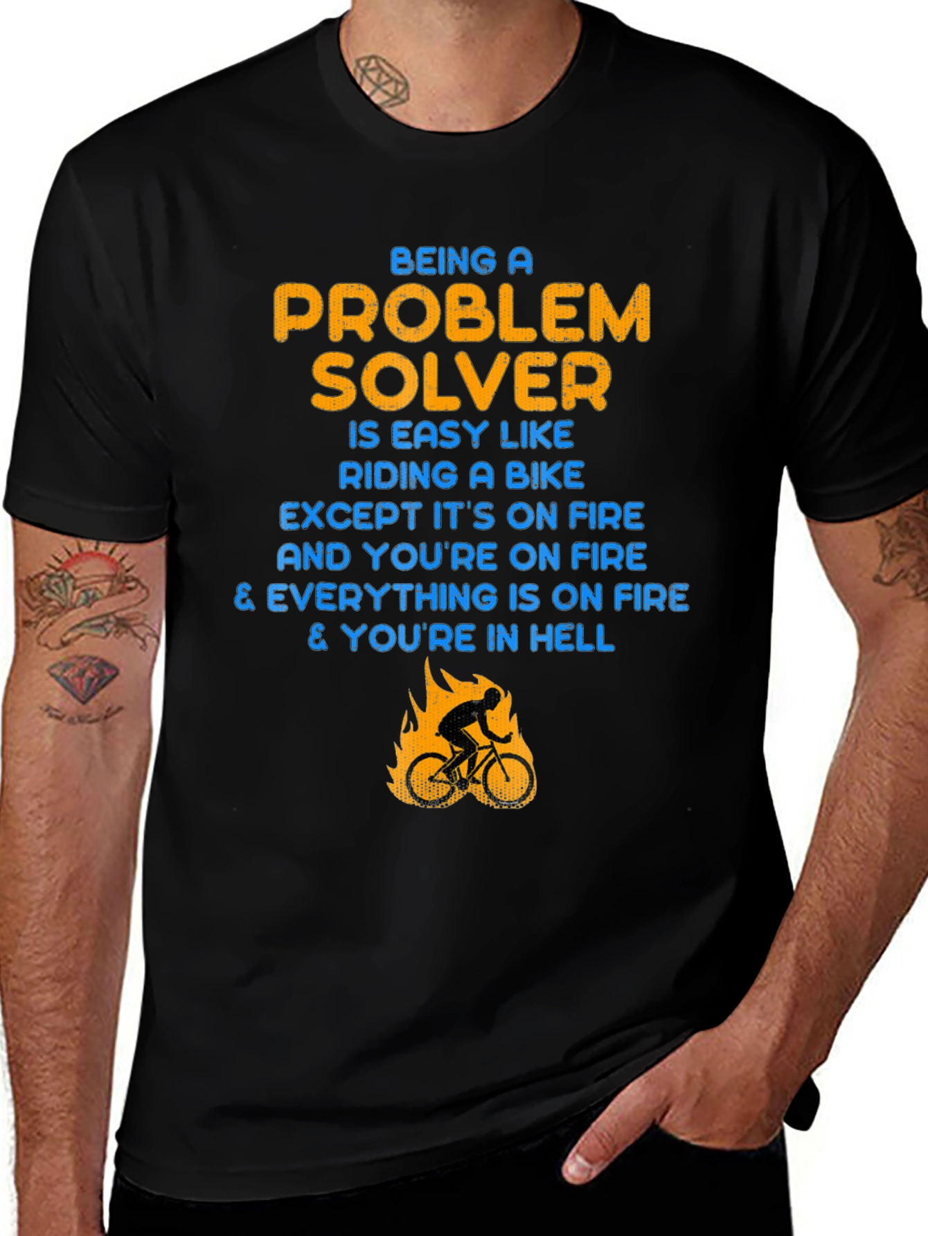 Variant 28 of Problem Solver Bike Ride T-Shirt