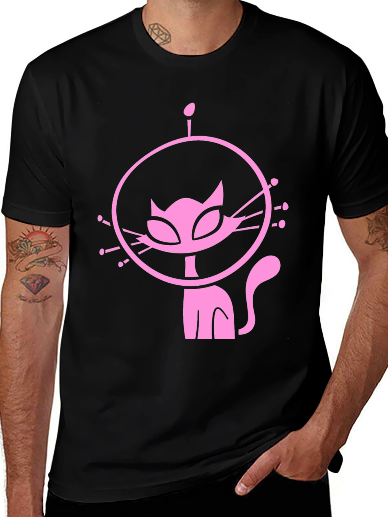 Variant 11 of Retro Space Cat T-Shirt