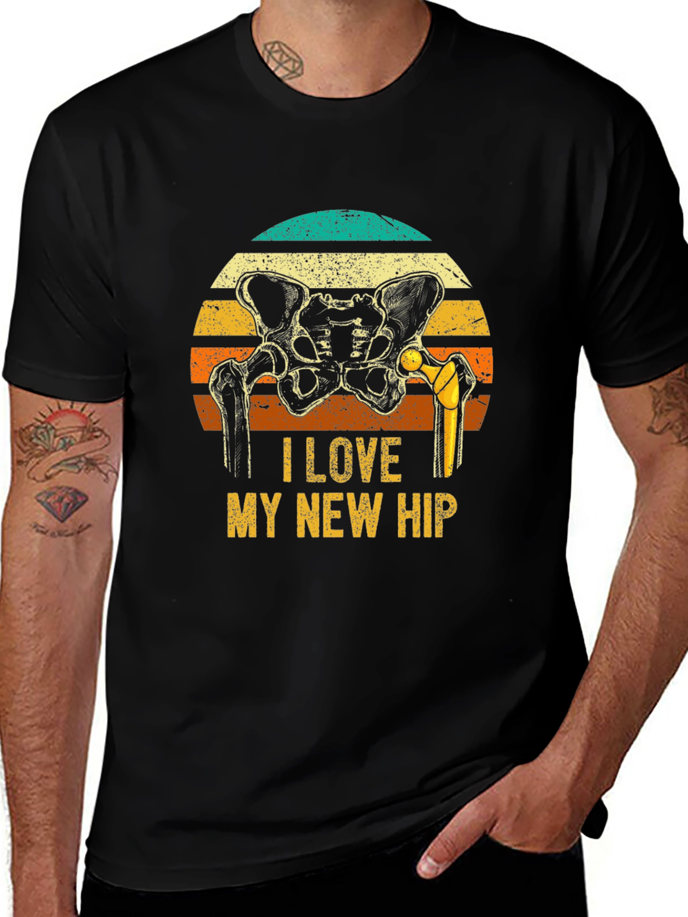 I Love My New Hip T-Shirt Hip Replacement Surgery Tee