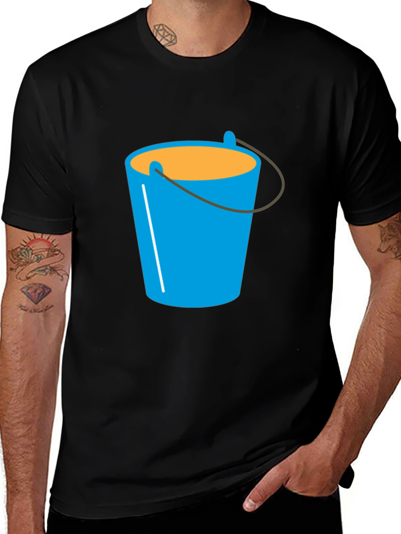 Variant 20 of Bucket Graphic T-Shirt - Casual Wear