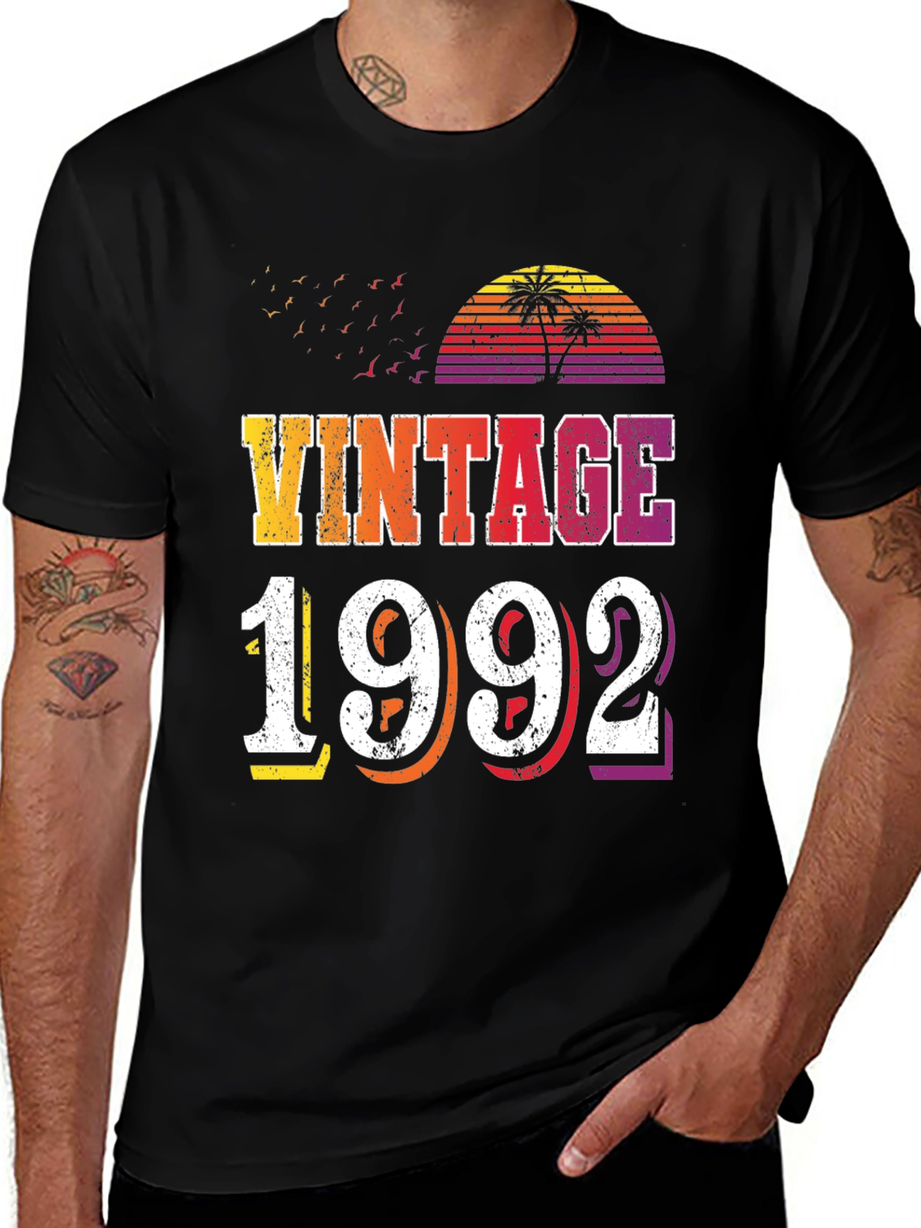 Variant 4 of Vintage 1992 T-Shirt - Retro Birthday Tee