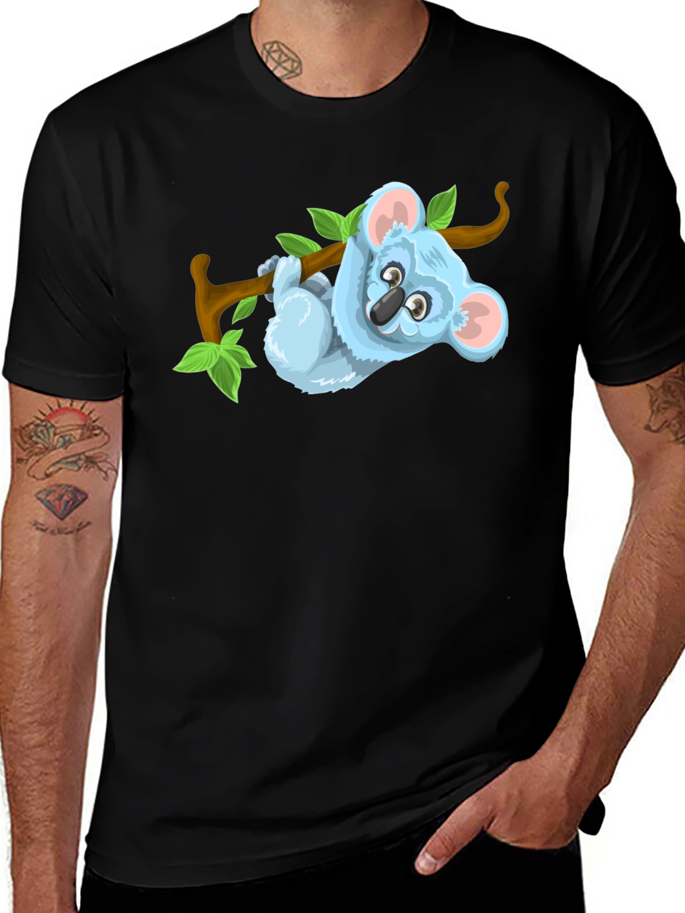 Variant 12 of Koala on Branch T-Shirt - Cute Animal Tee
