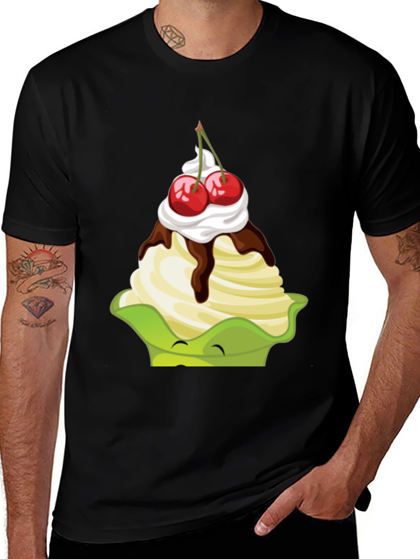 Novelty Dessert Graphic Tee - Sweet Treat Style