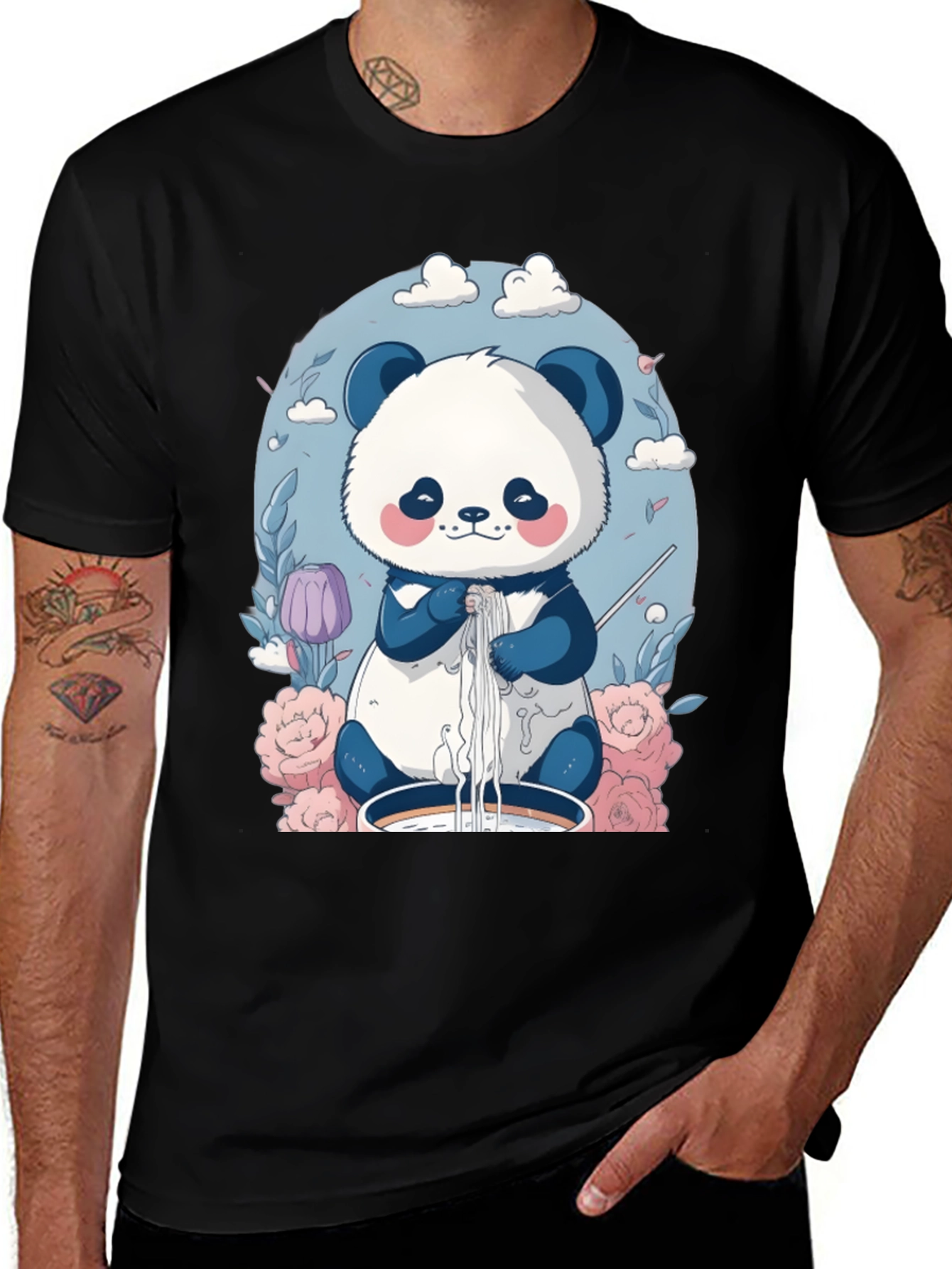 Variant 30 of Cute Panda Ramen T-Shirt