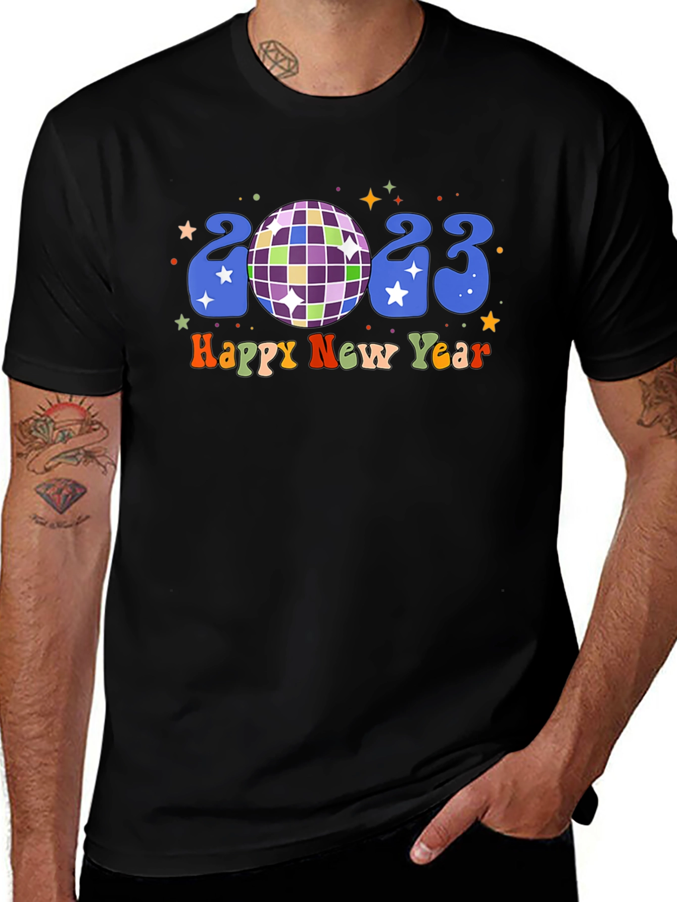 Variant 13 of Happy New Year 2023 Disco T-Shirt
