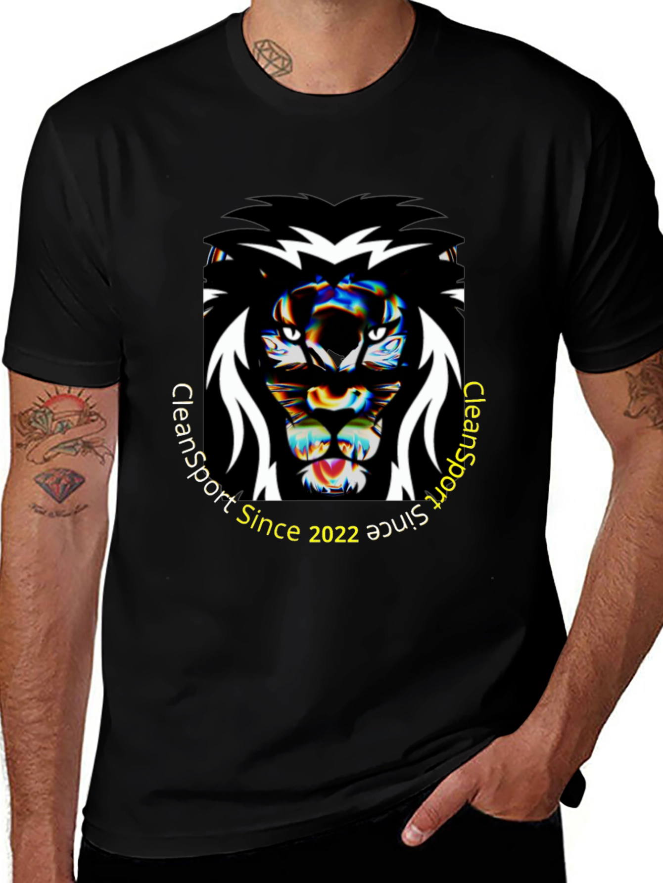 Variant 30 of Clean Sport Lion Graphic T-Shirt