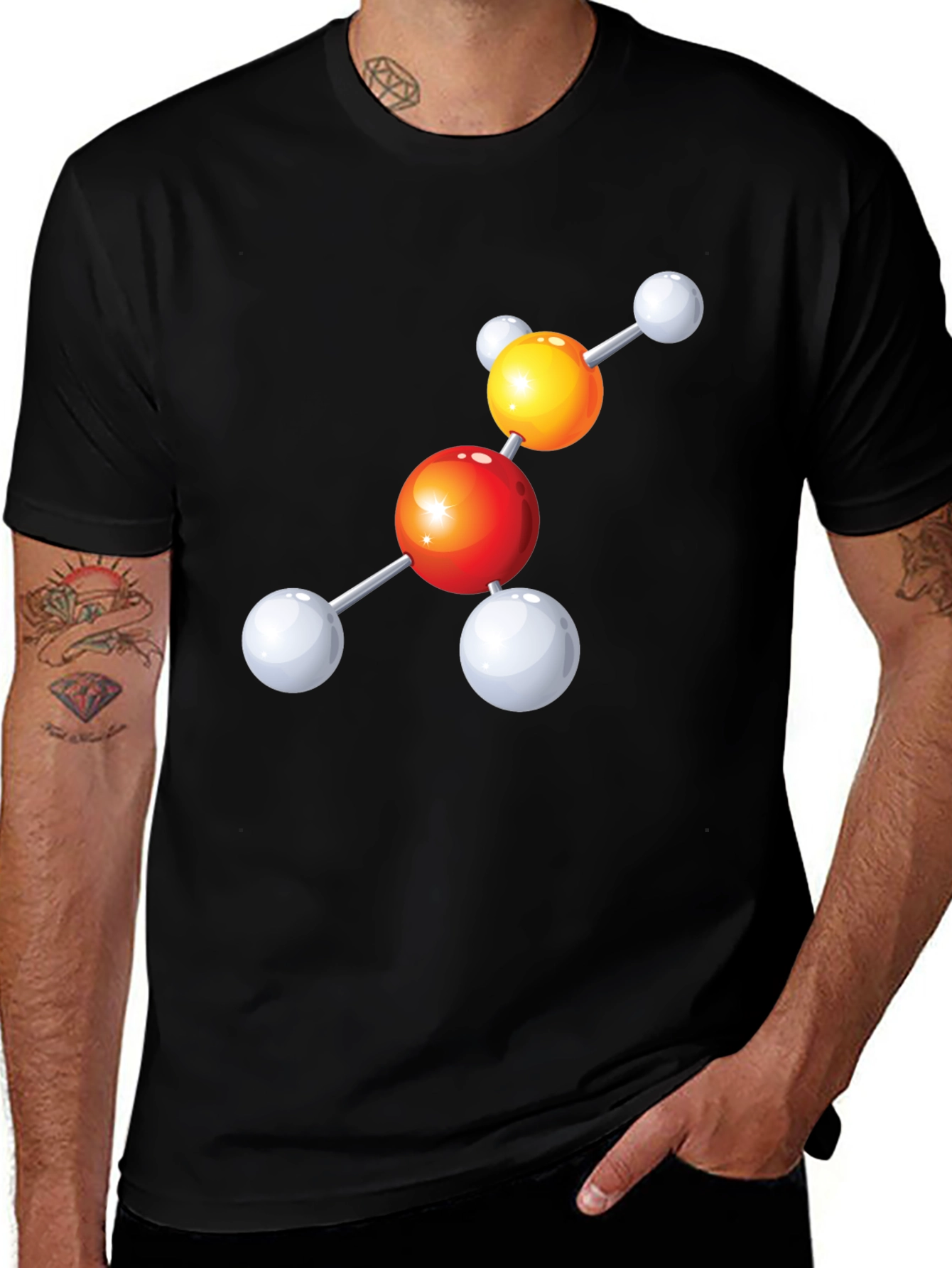 Variant 24 of Molecule Graphic T-Shirt - Science Style