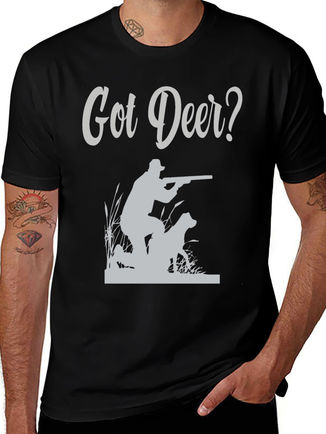 Variant 5 of Got Deer? Hunter T-Shirt Hunting Dog Graphic Tee