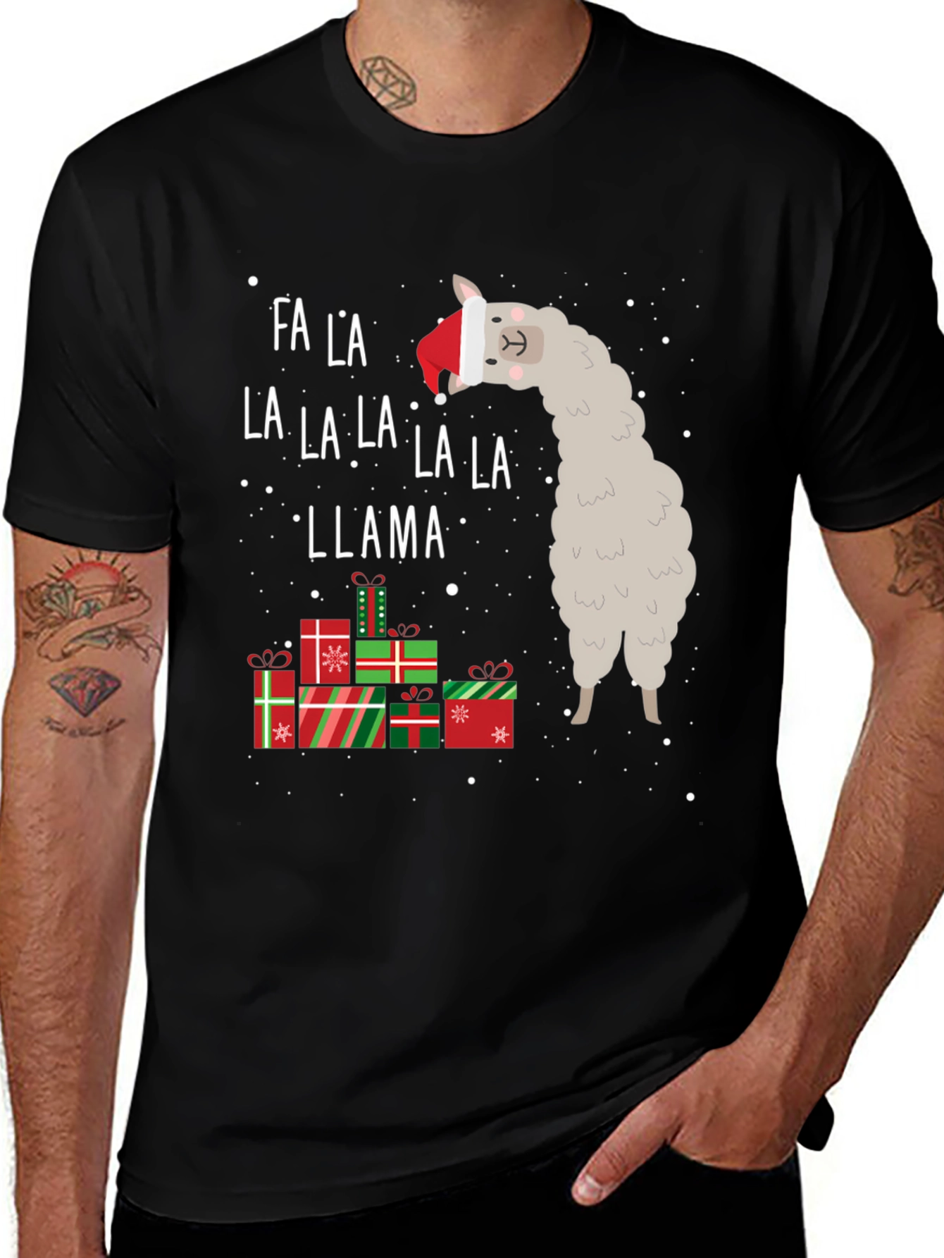 Fa La La Llama Christmas T-Shirt