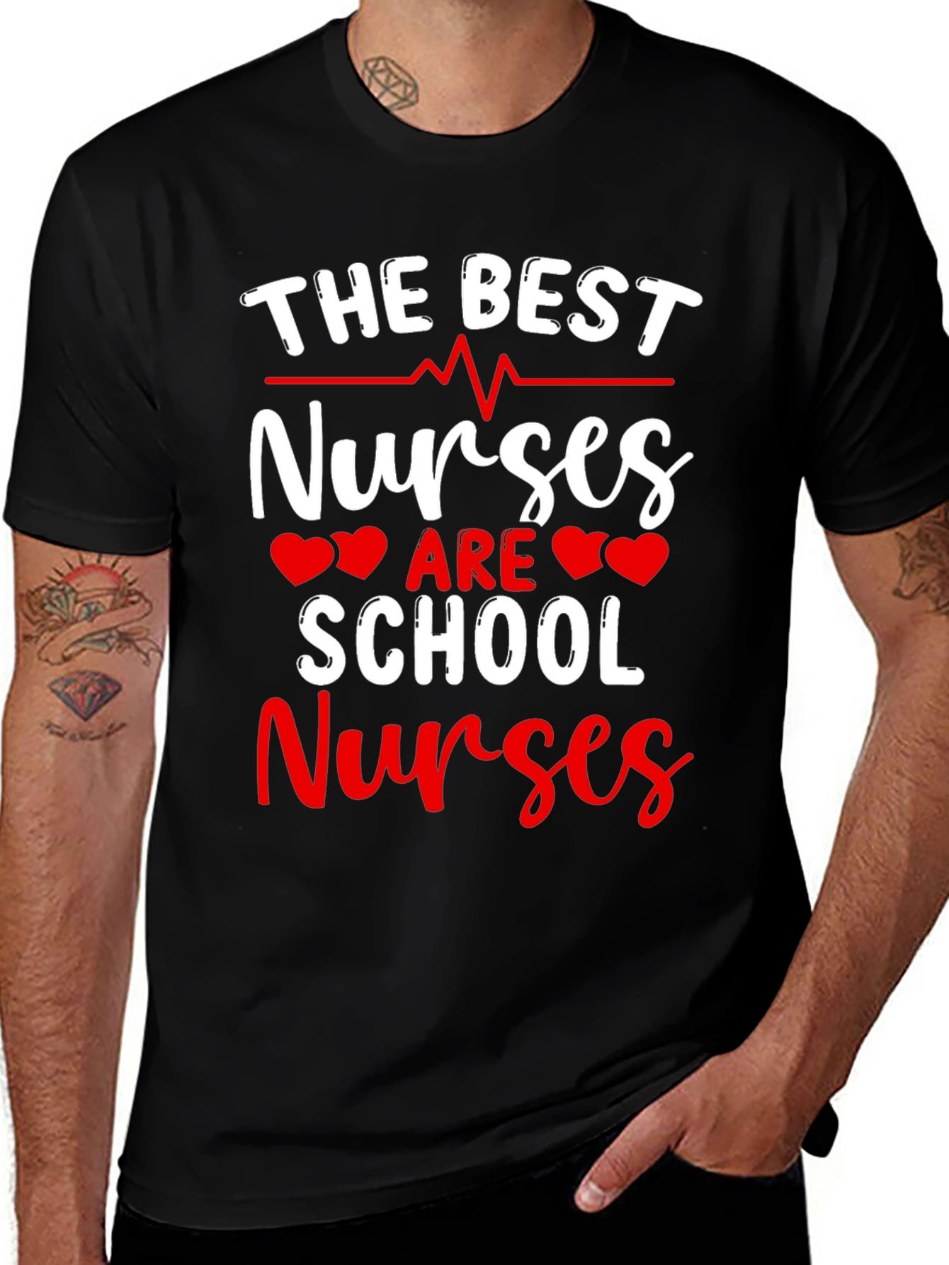 School Nurse T-Shirt - Best Nurses Design