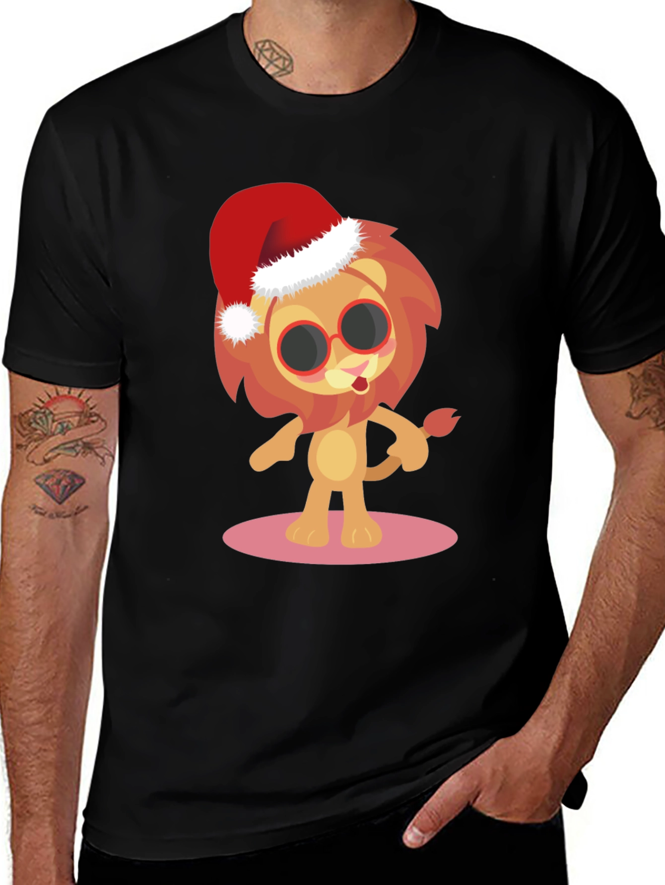 Variant 21 of Festive Lion Graphic Tee