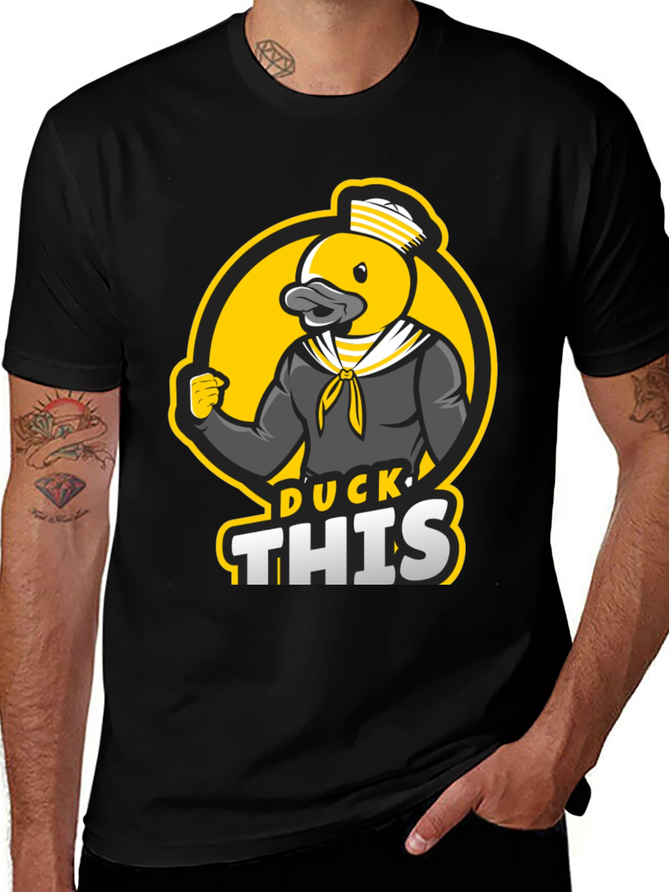 Variant 2 of Duck This Graphic T-Shirt
