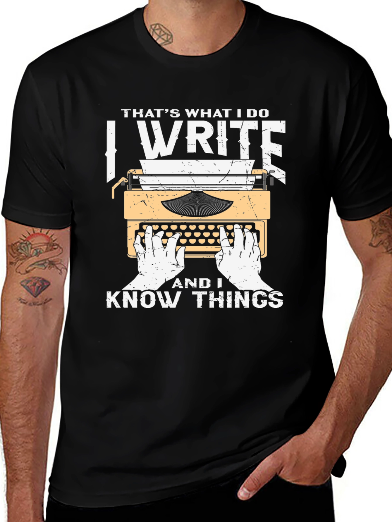 Variant 17 of I Write and I Know Things Funny Writer T-Shirt