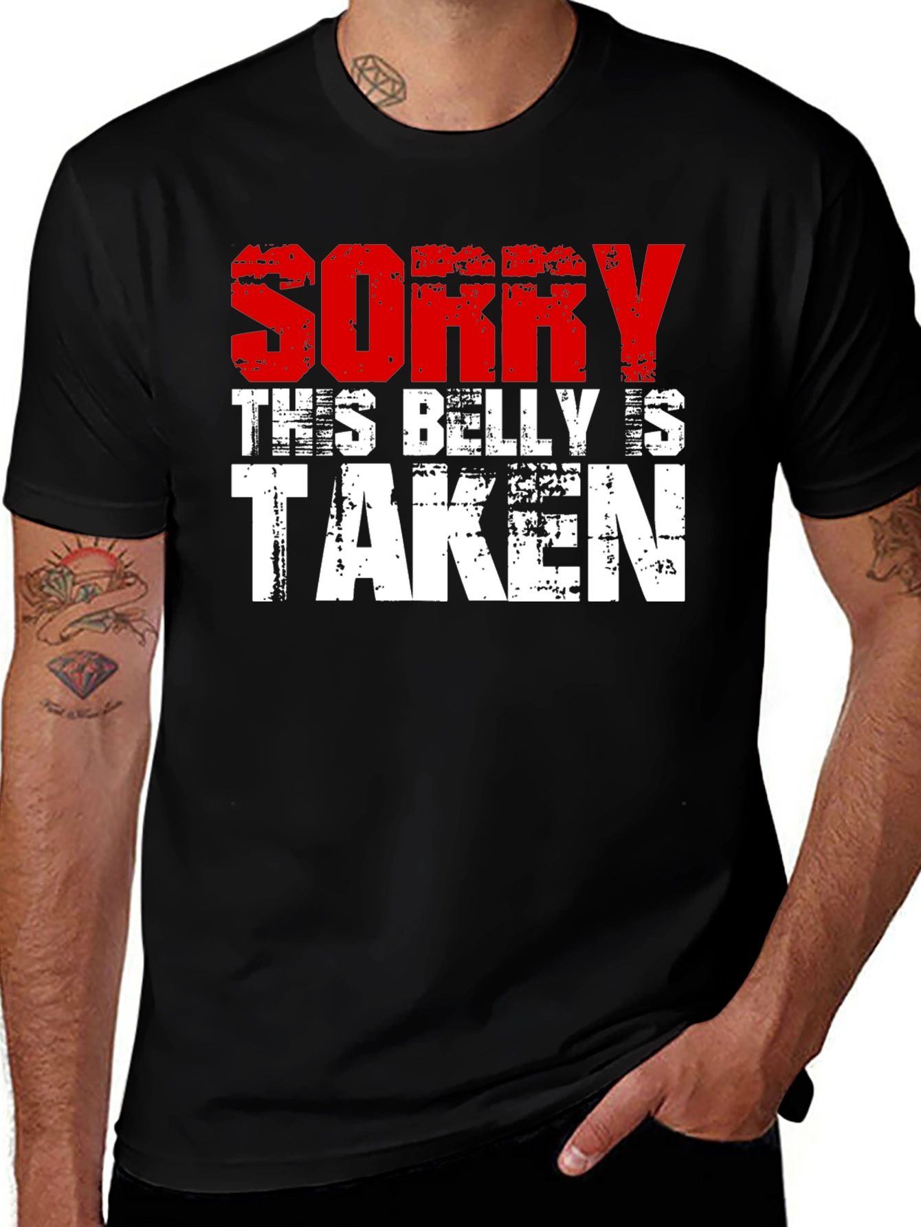 Variant 20 of Sorry This Belly Is Taken Graphic Tee
