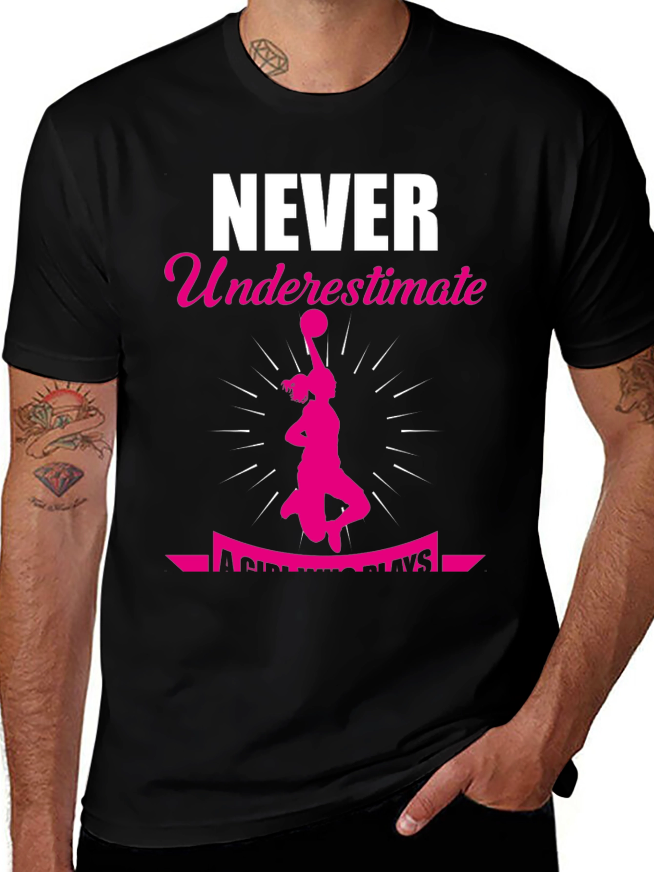 Variant 7 of Never Underestimate Girl Who Plays T-Shirt