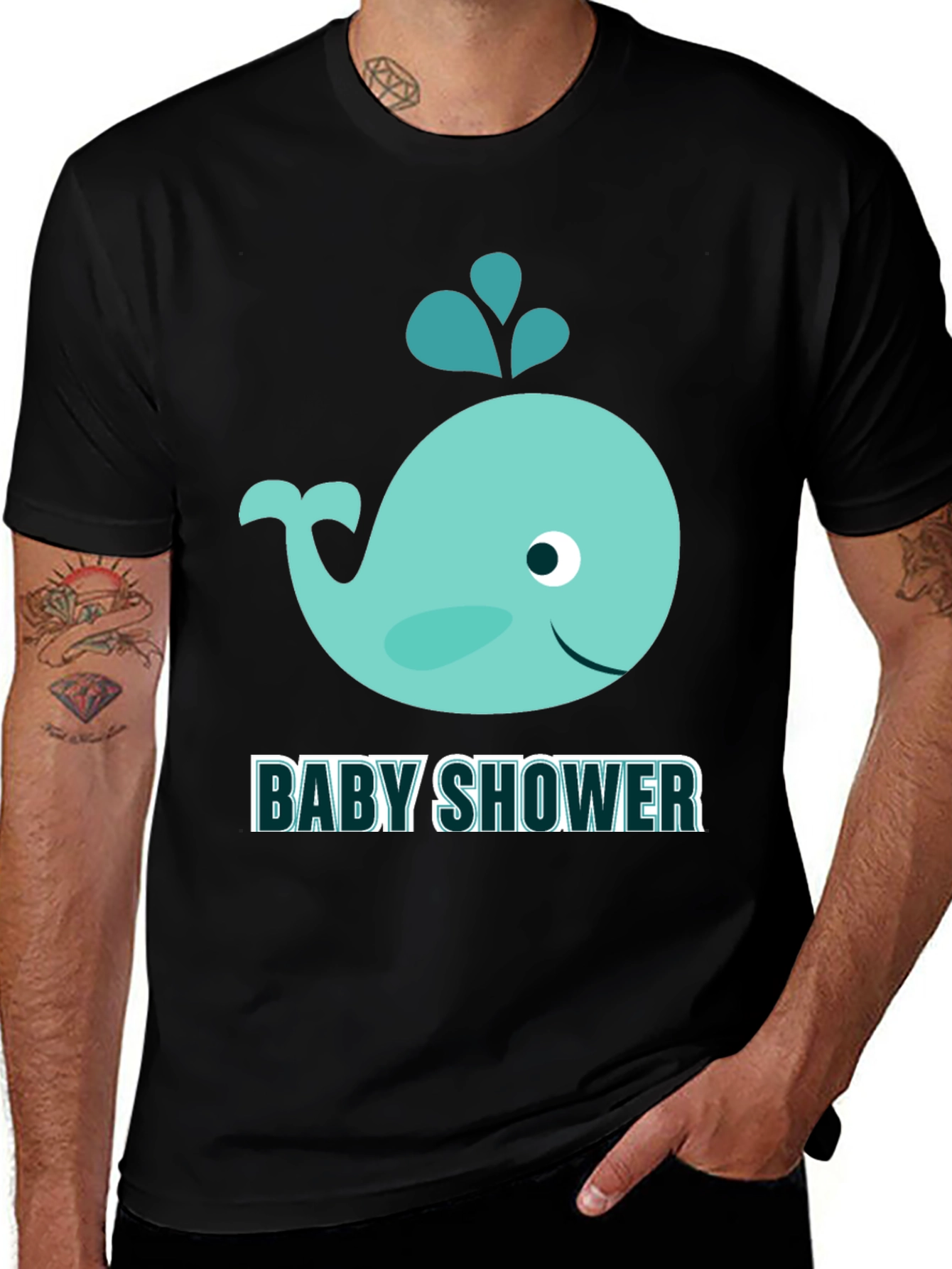 Variant 10 of Baby Shower Whale T-Shirt