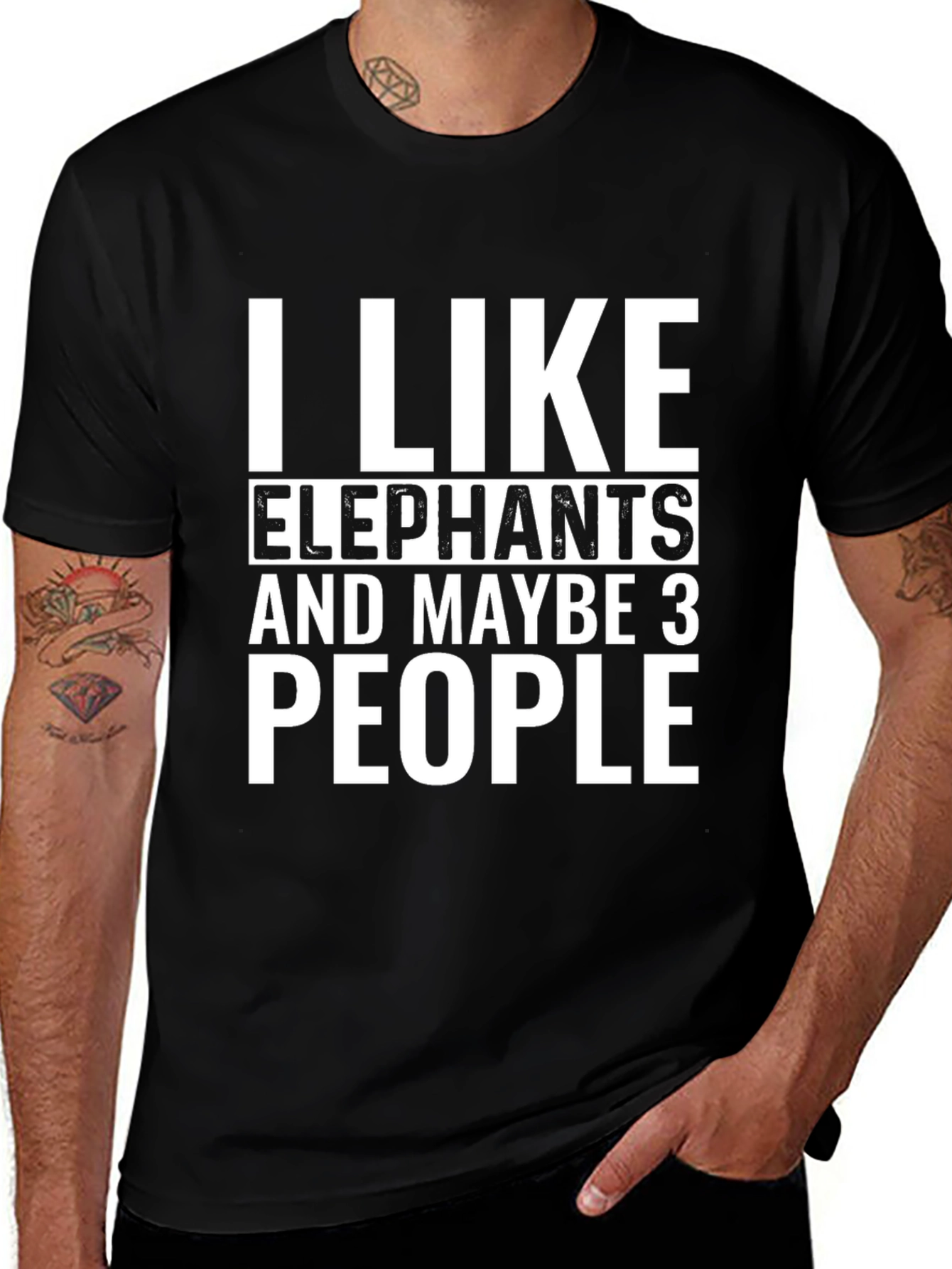 Variant 23 of Elephant Lover Graphic Tee