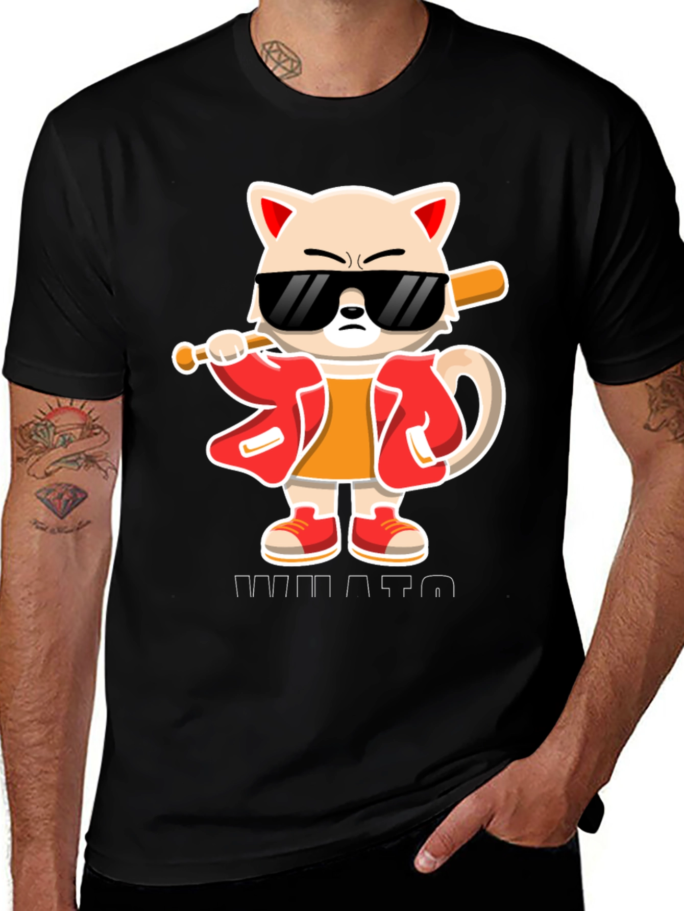 Variant 7 of Cool Cat Baseball T-Shirt