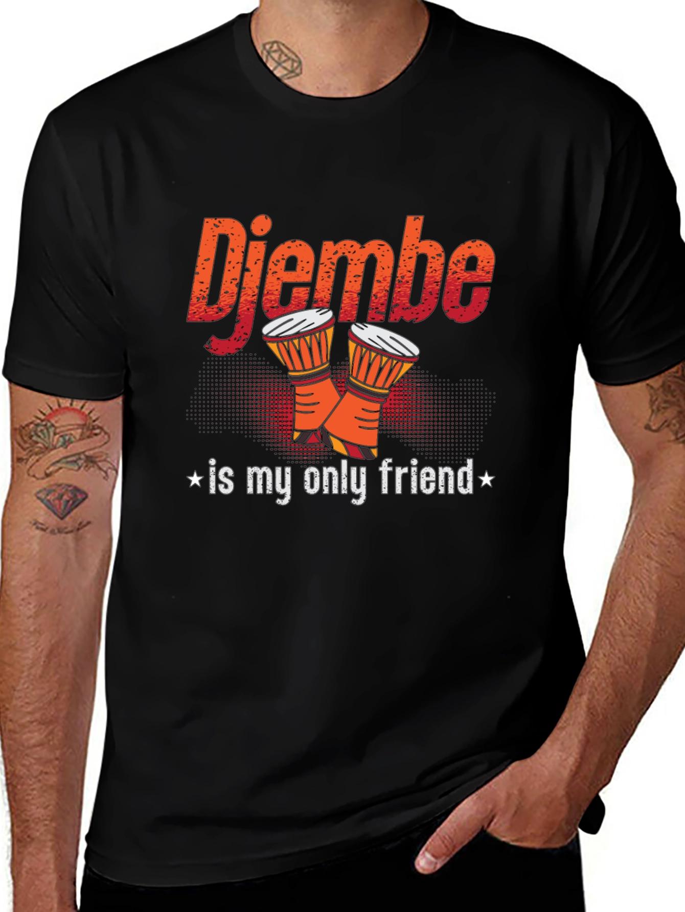 Variant 26 of Djembe Drummer T-Shirt - Music Lover Tee