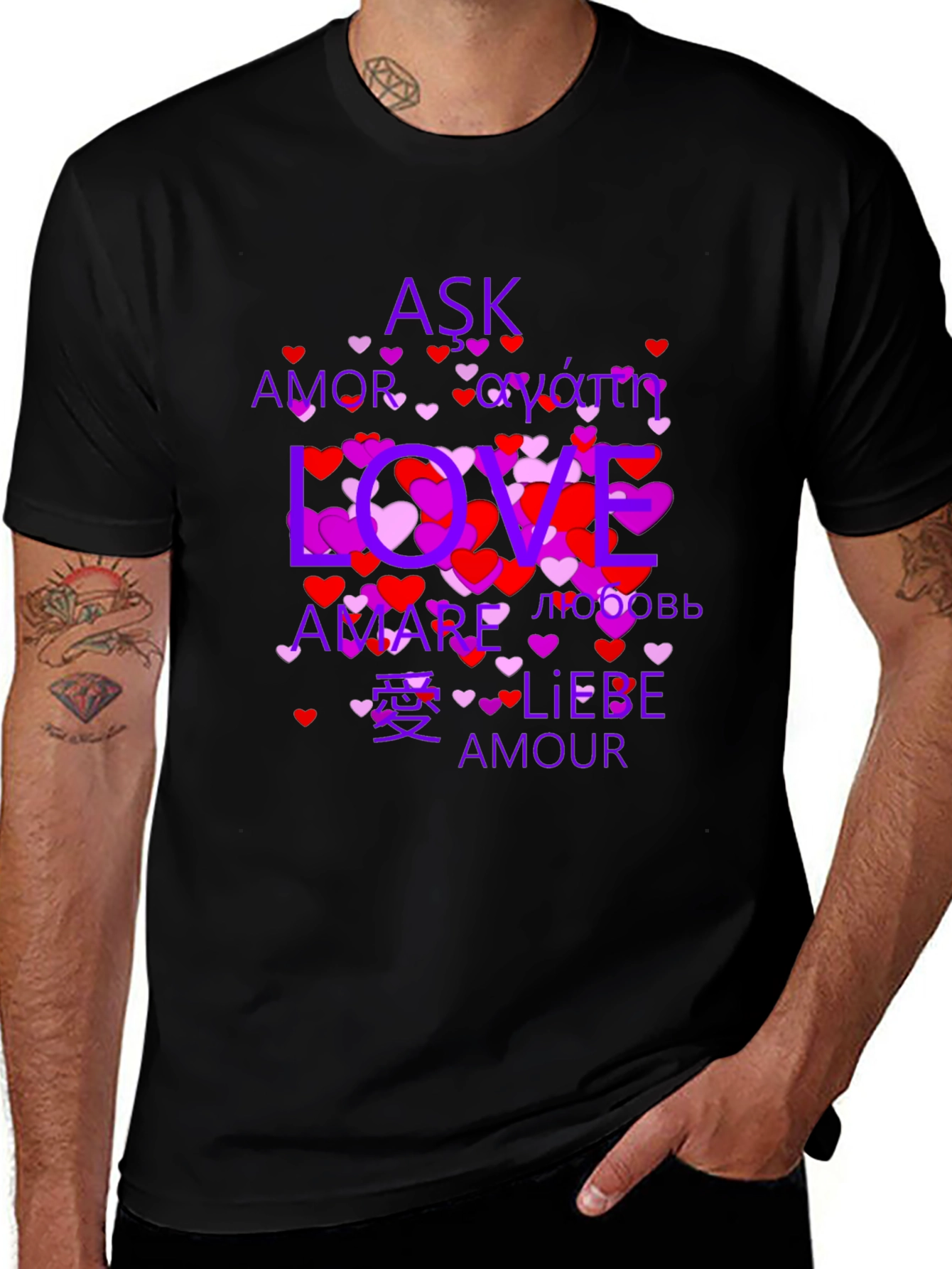 Variant 21 of Love Around the World Graphic Tee