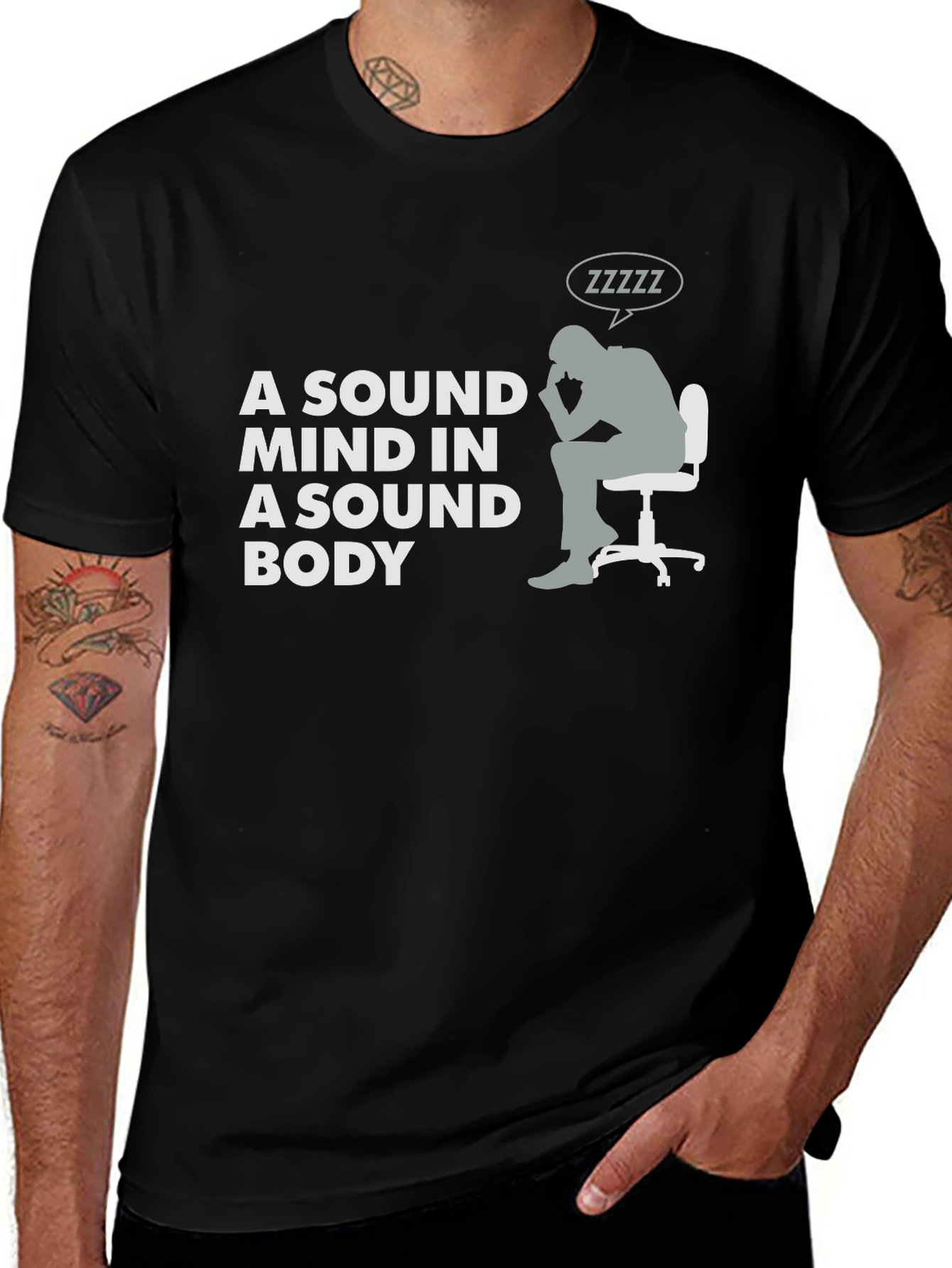 Variant 28 of Sound Mind Sound Body Graphic T-Shirt
