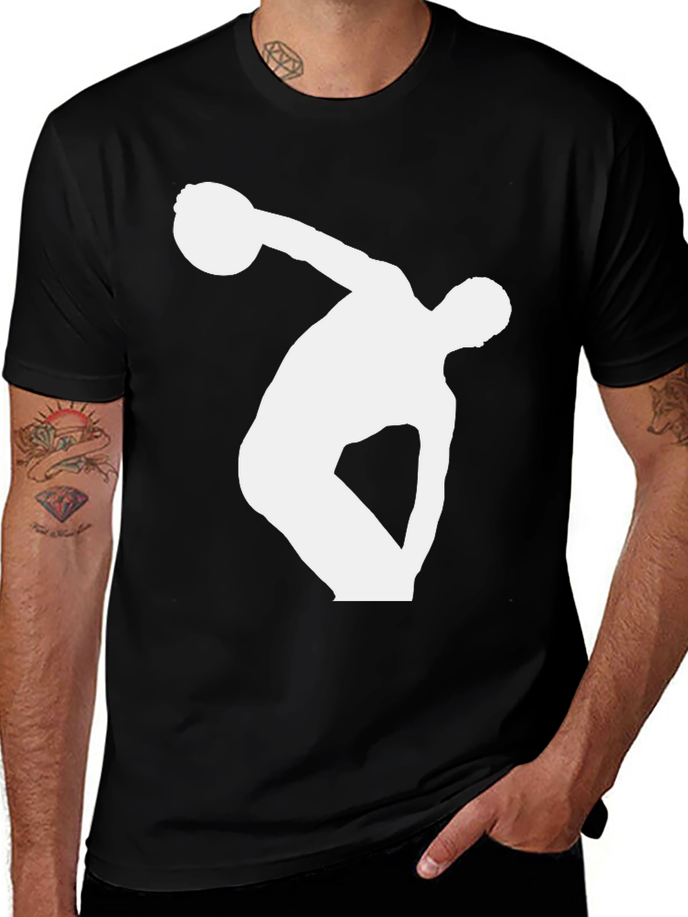 Variant 27 of Black Discus Thrower Graphic Tee
