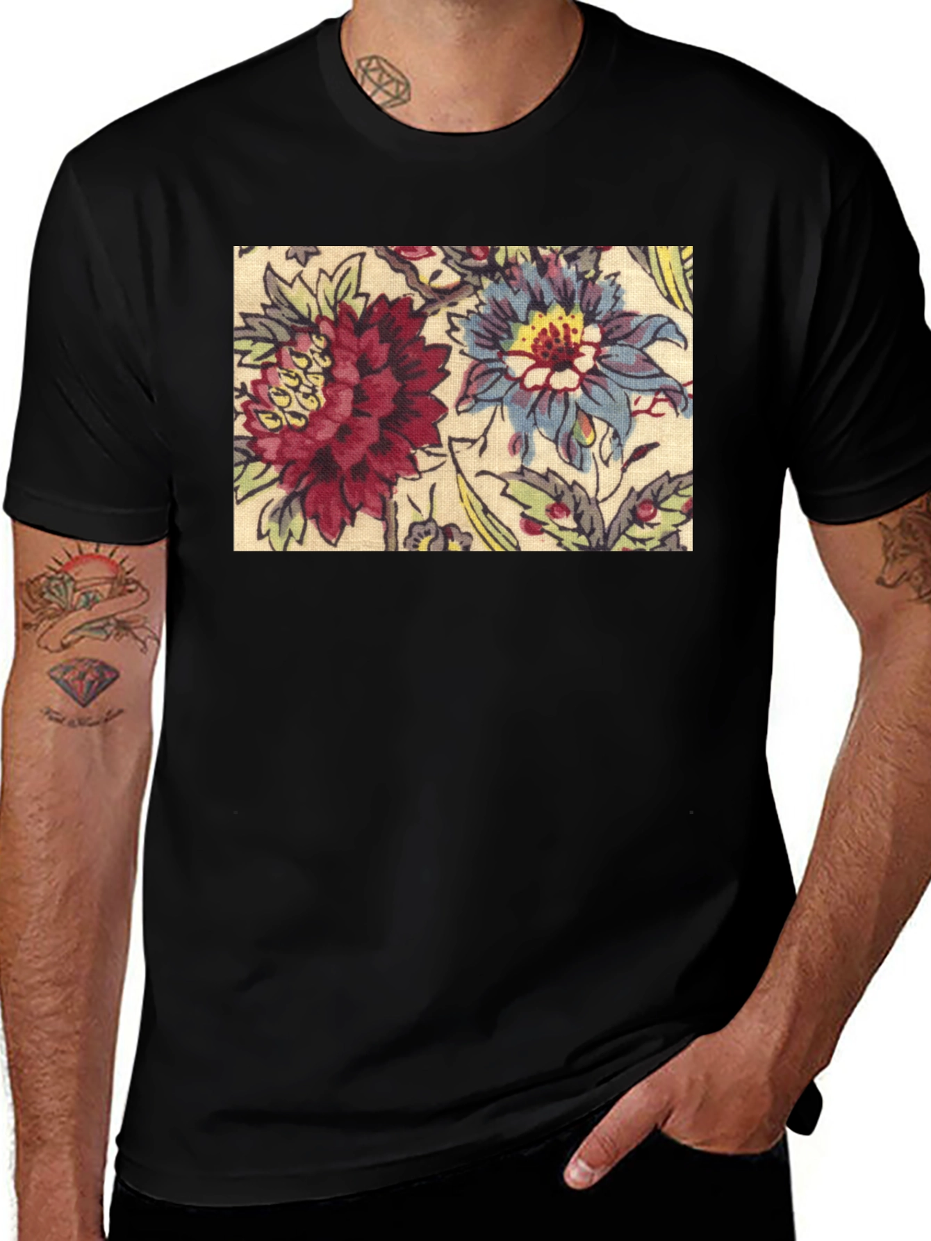 Variant 22 of Floral Pattern T-Shirt
