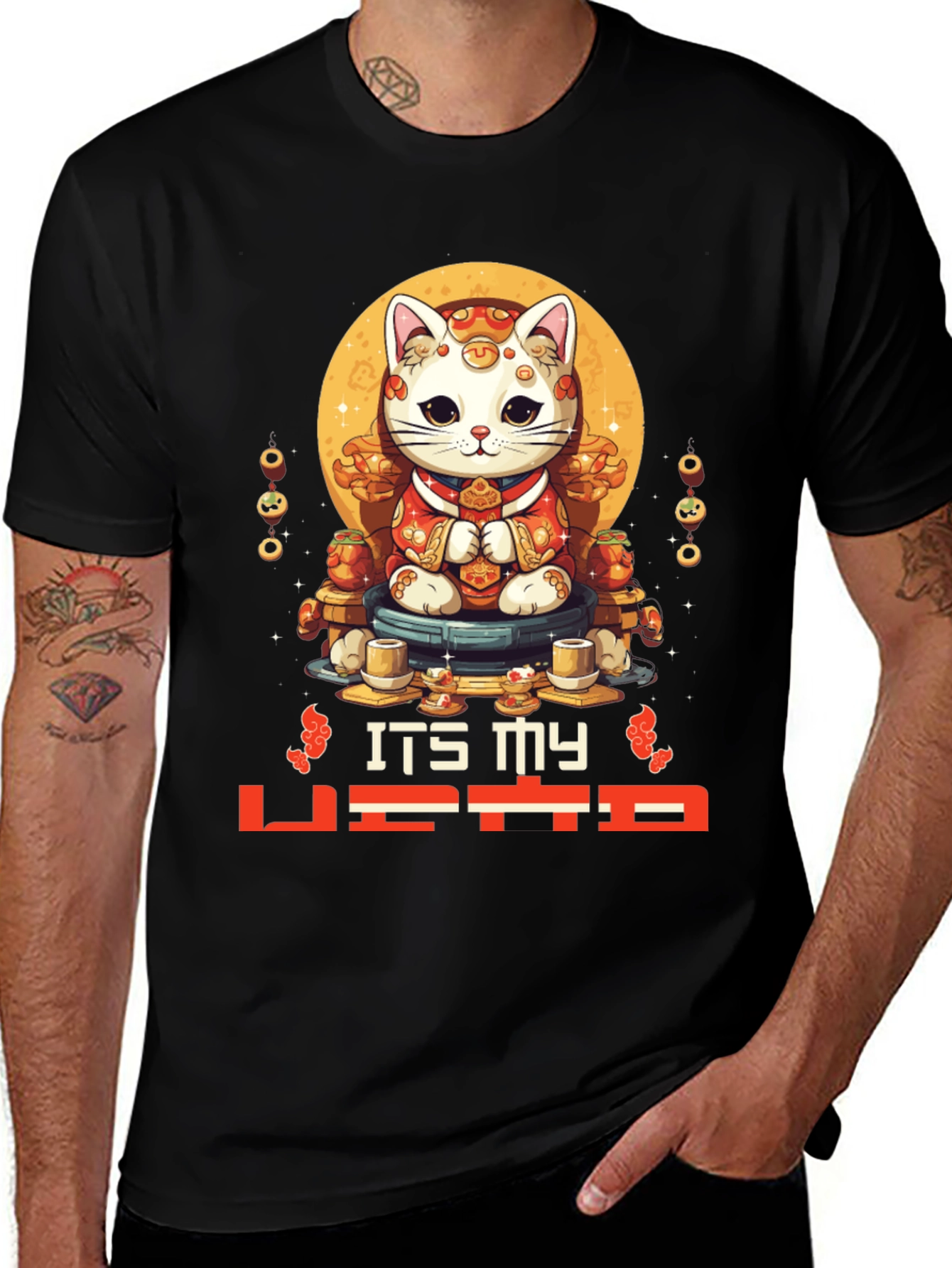 Variant 12 of Lucky Cat T-Shirt - It's My Vibe