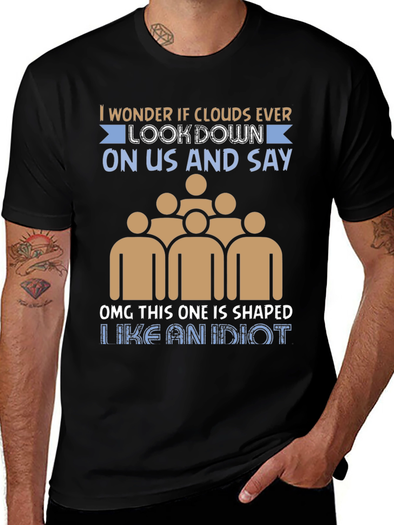 Clouds Look Down Men's Graphic T-Shirt