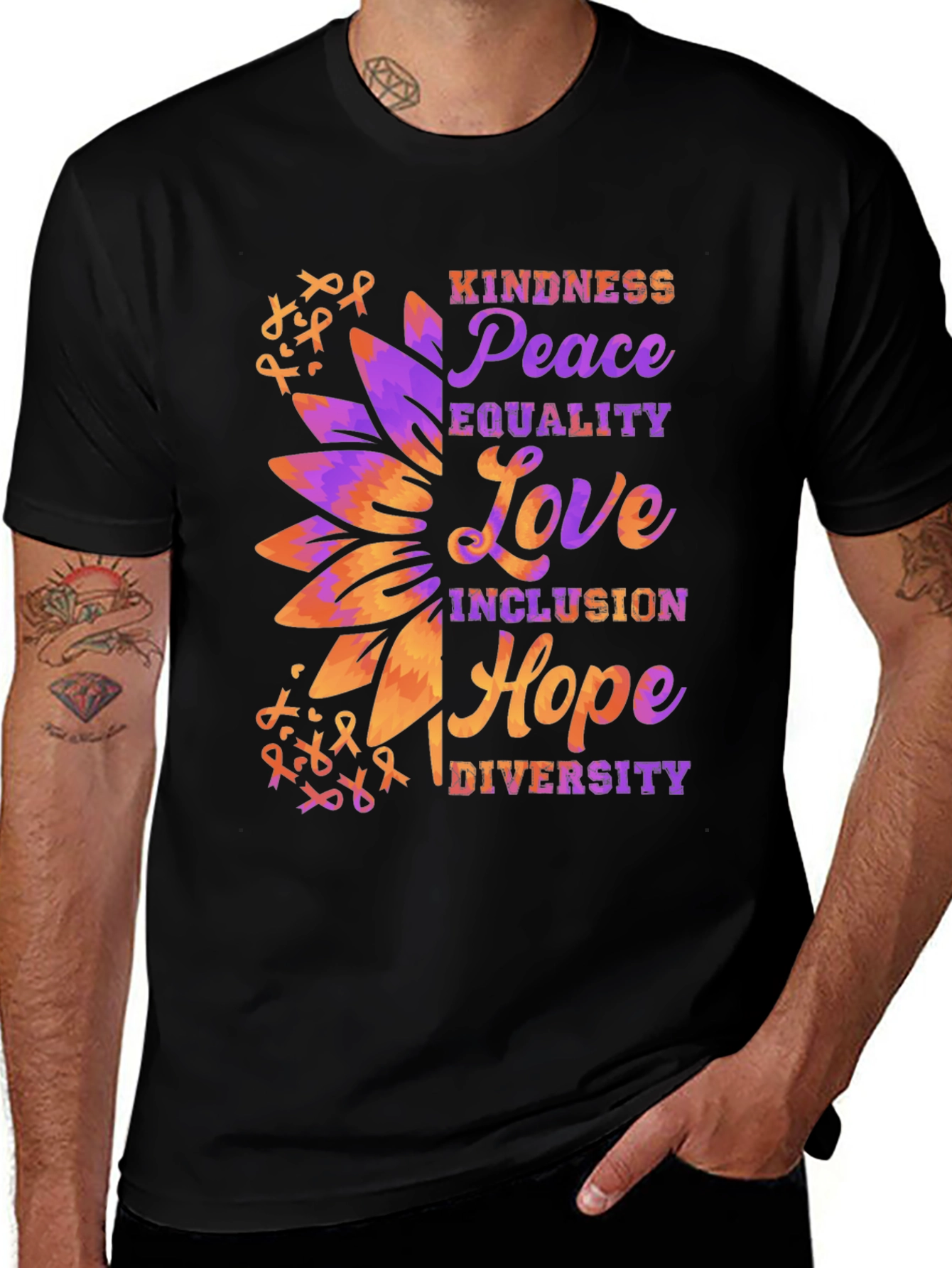 Variant 6 of Kindness Peace Love T-Shirt