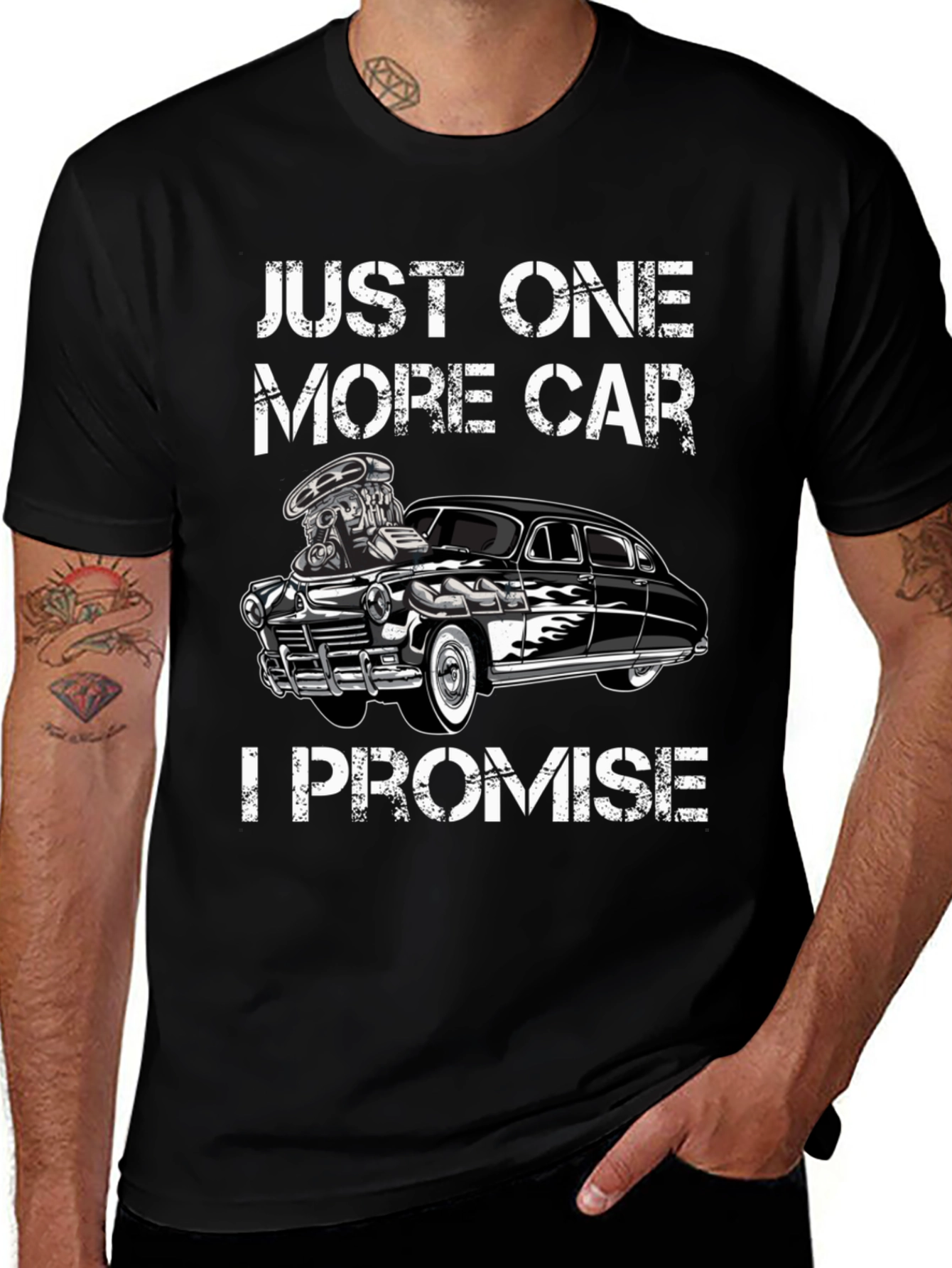 Variant 3 of Just One More Car I Promise Graphic Tee