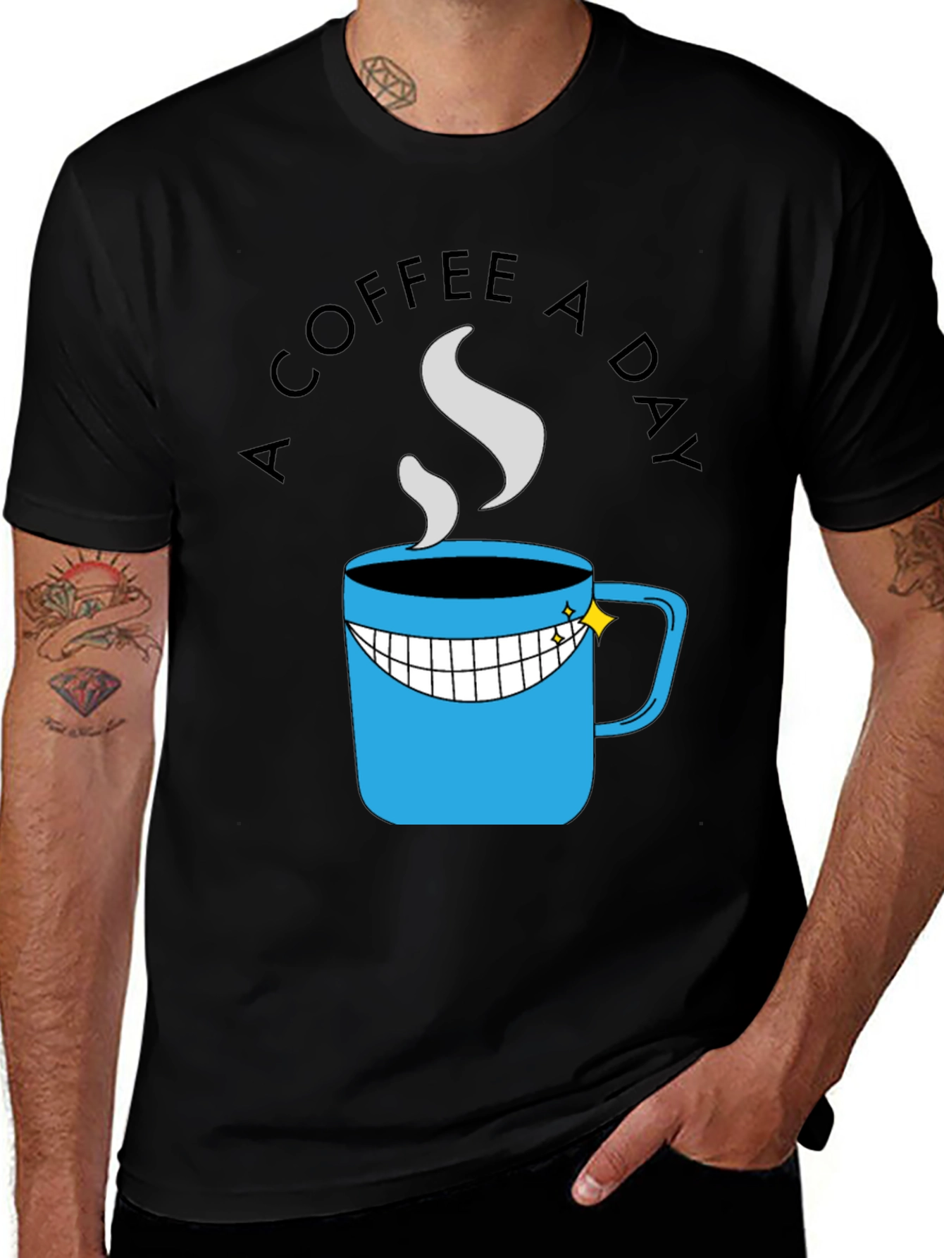 Variant 9 of Coffee A Day Graphic Tee