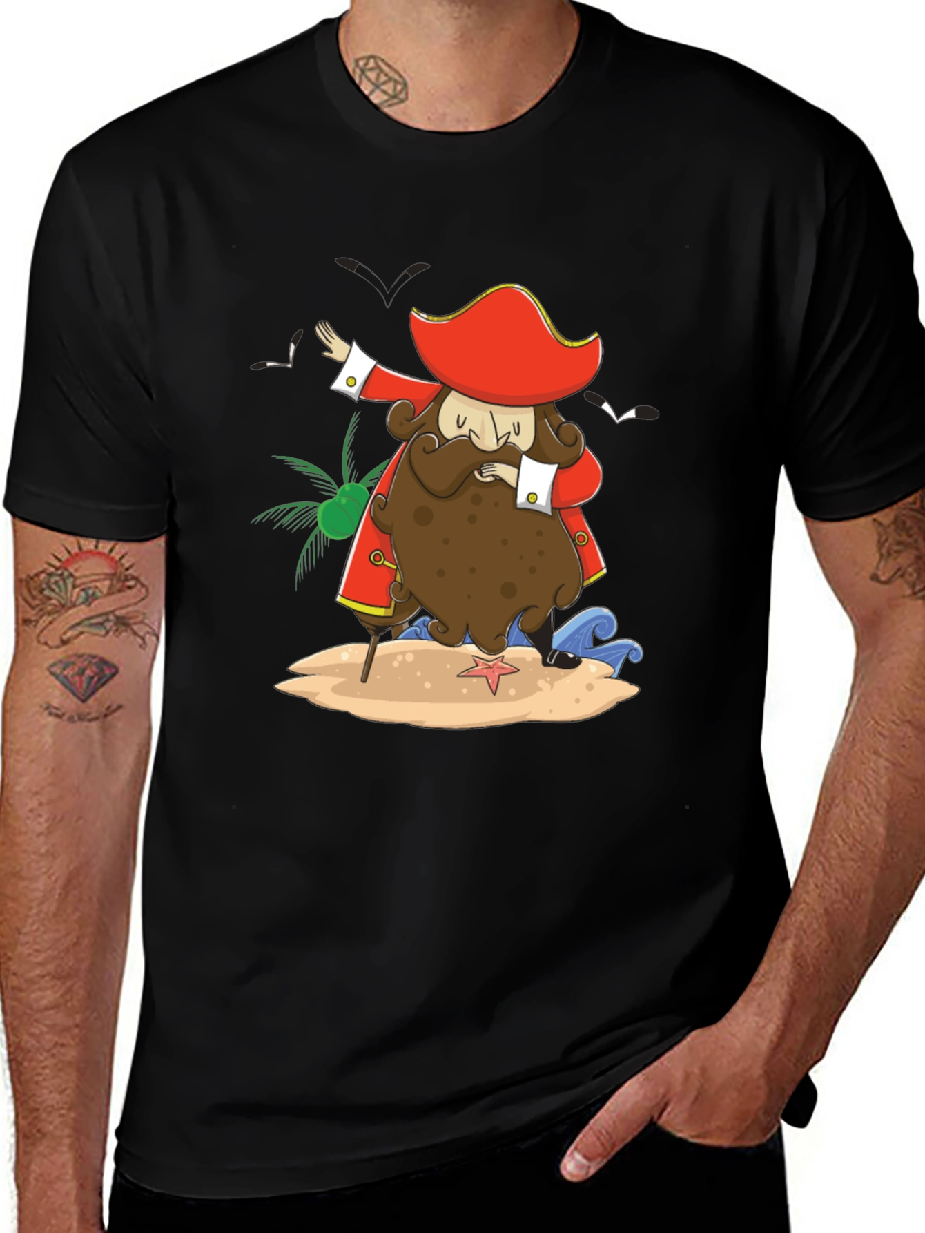 Variant 2 of Pirate Dab T-Shirt - Island Life Tee