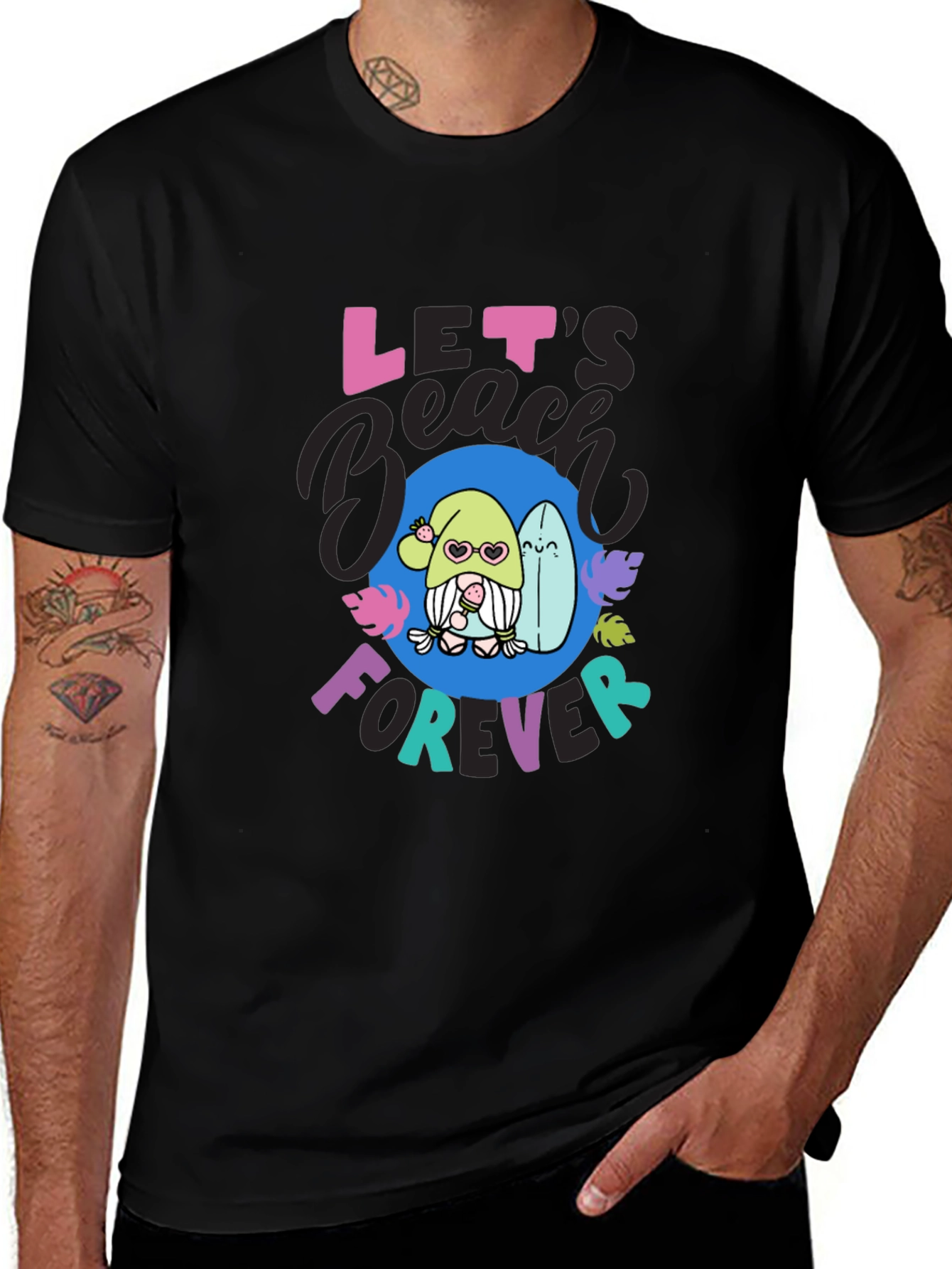 Variant 7 of Let's Beach Forever Graphic Tee