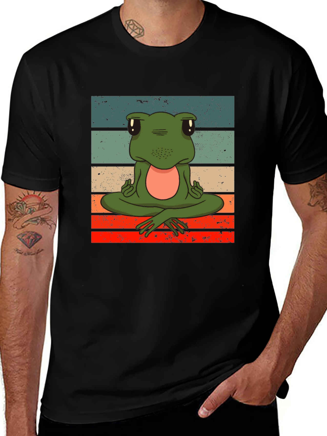 Variant 11 of Zen Frog T-Shirt - Meditating Amphibian Tee