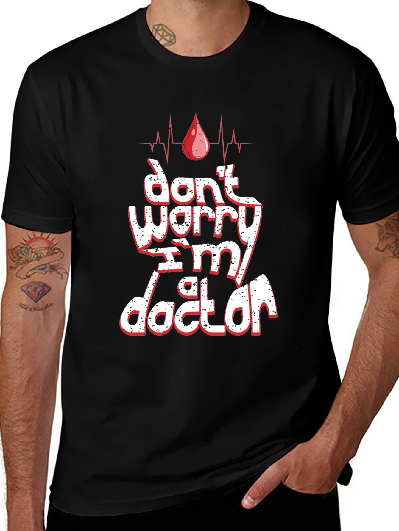 Variant 13 of Don't Worry I'm A Doctor T-Shirt