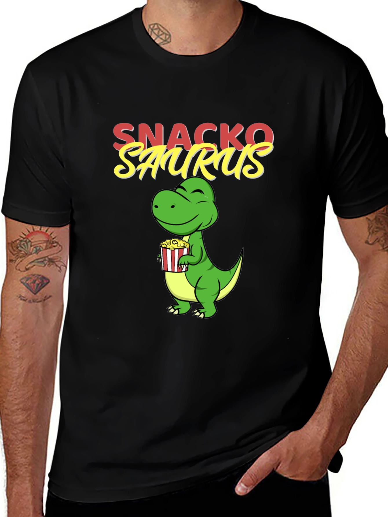 Variant 20 of Snackosaurus Graphic Tee - Fun Dinosaur T-Shirt
