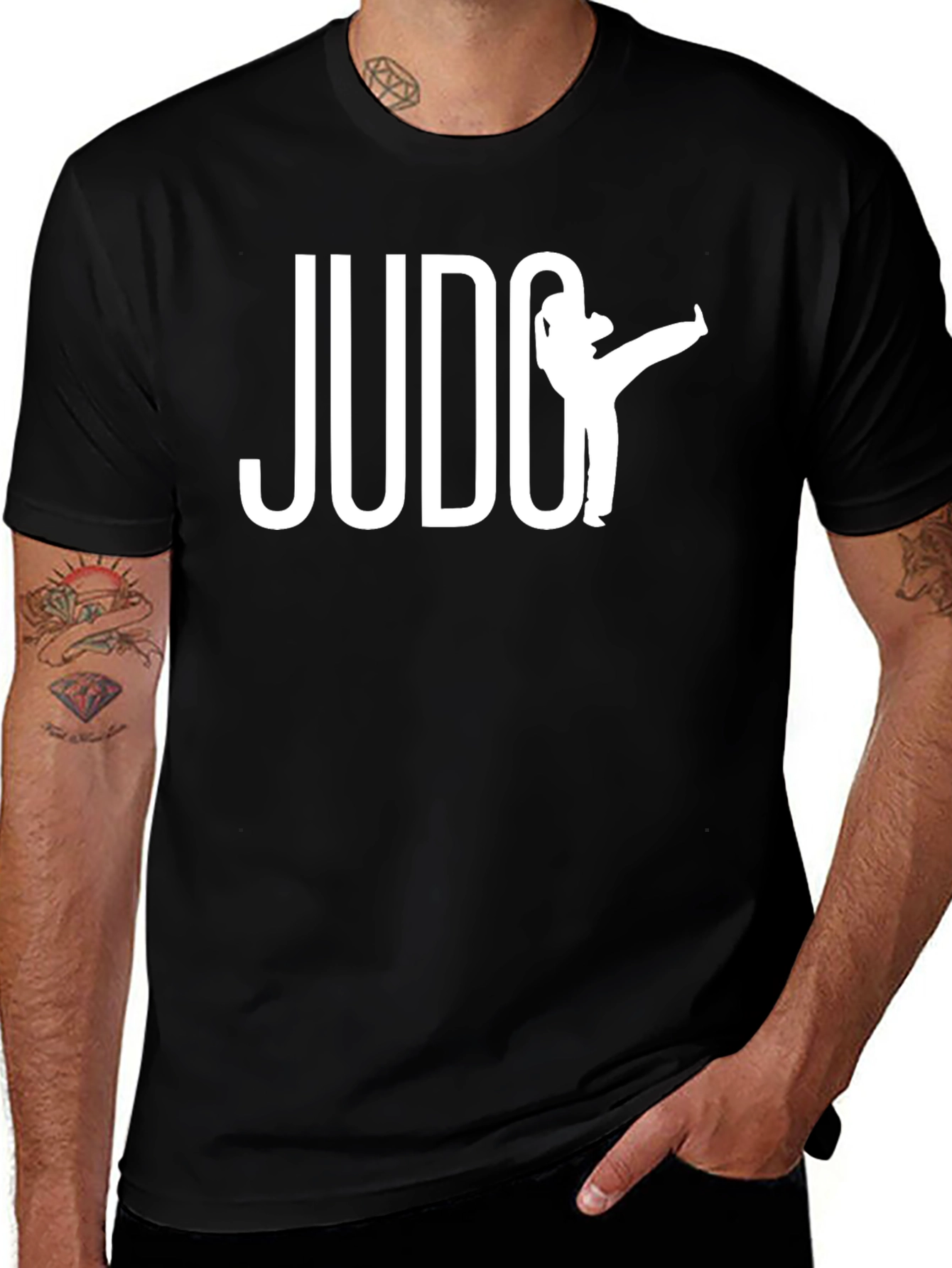 Variant 18 of Judo Kick Graphic T-Shirt