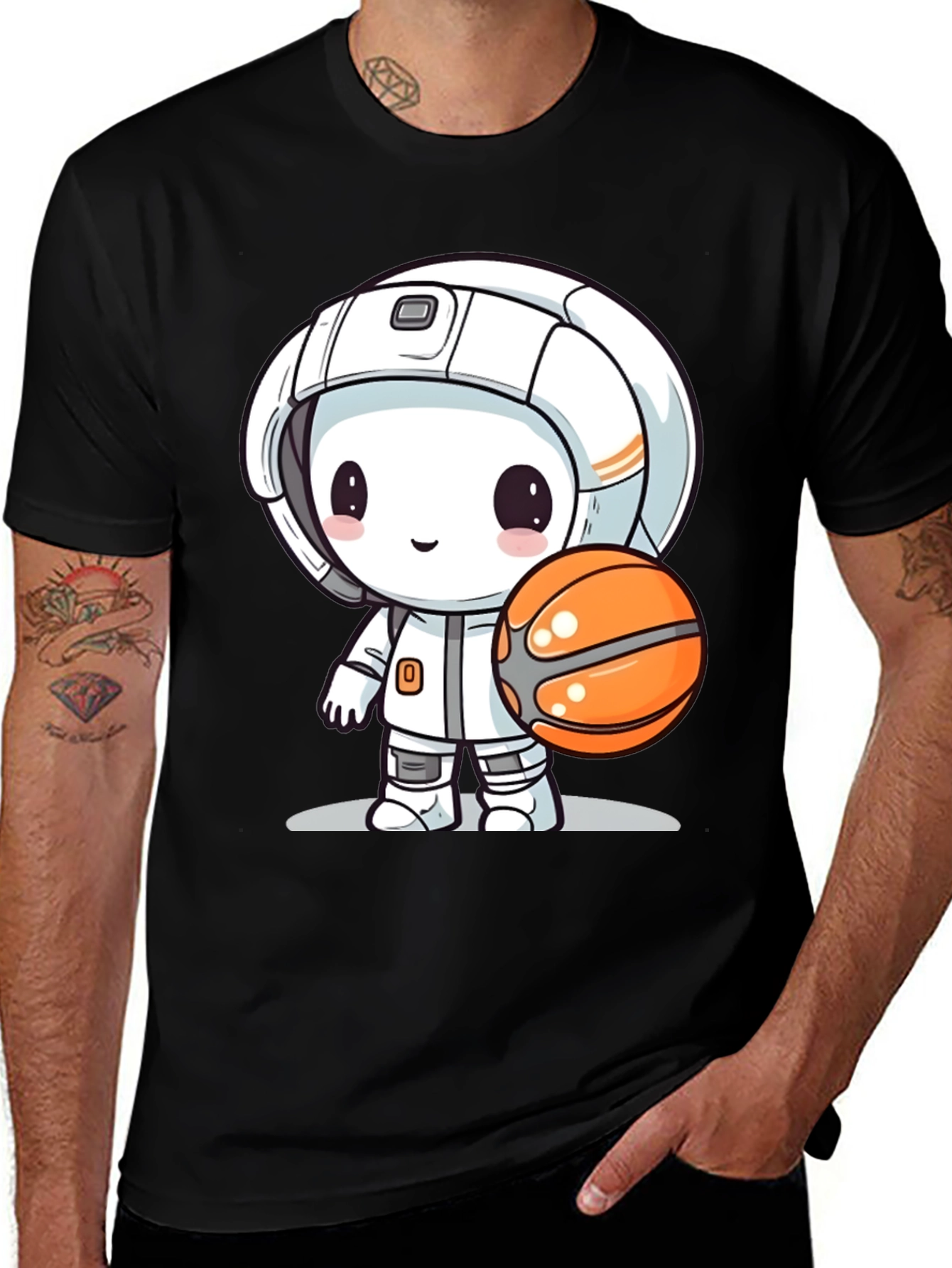 Variant 20 of Astronaut Cartoon Graphic Tee