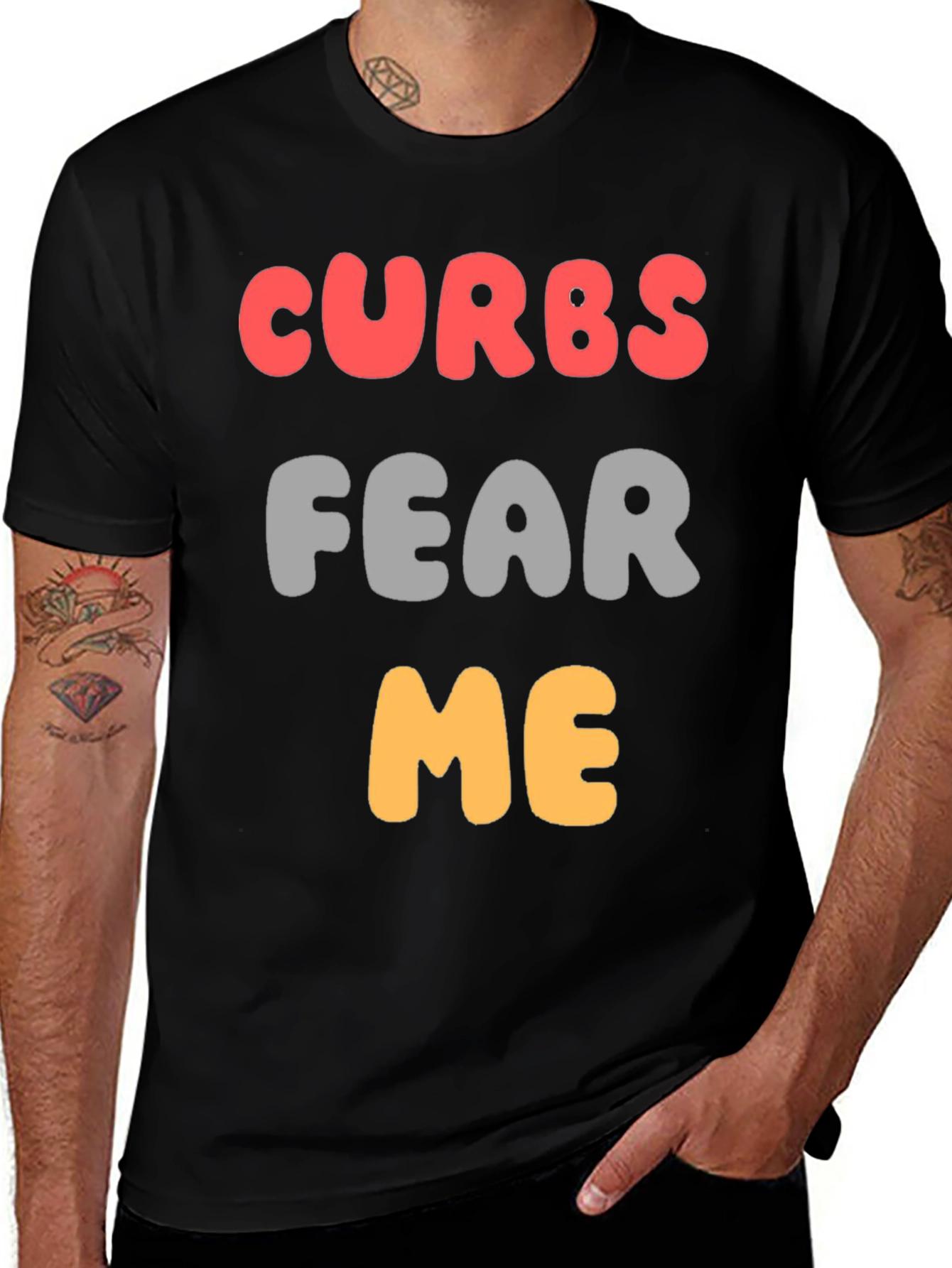 Variant 3 of Curbs Fear Me Graphic T-Shirt