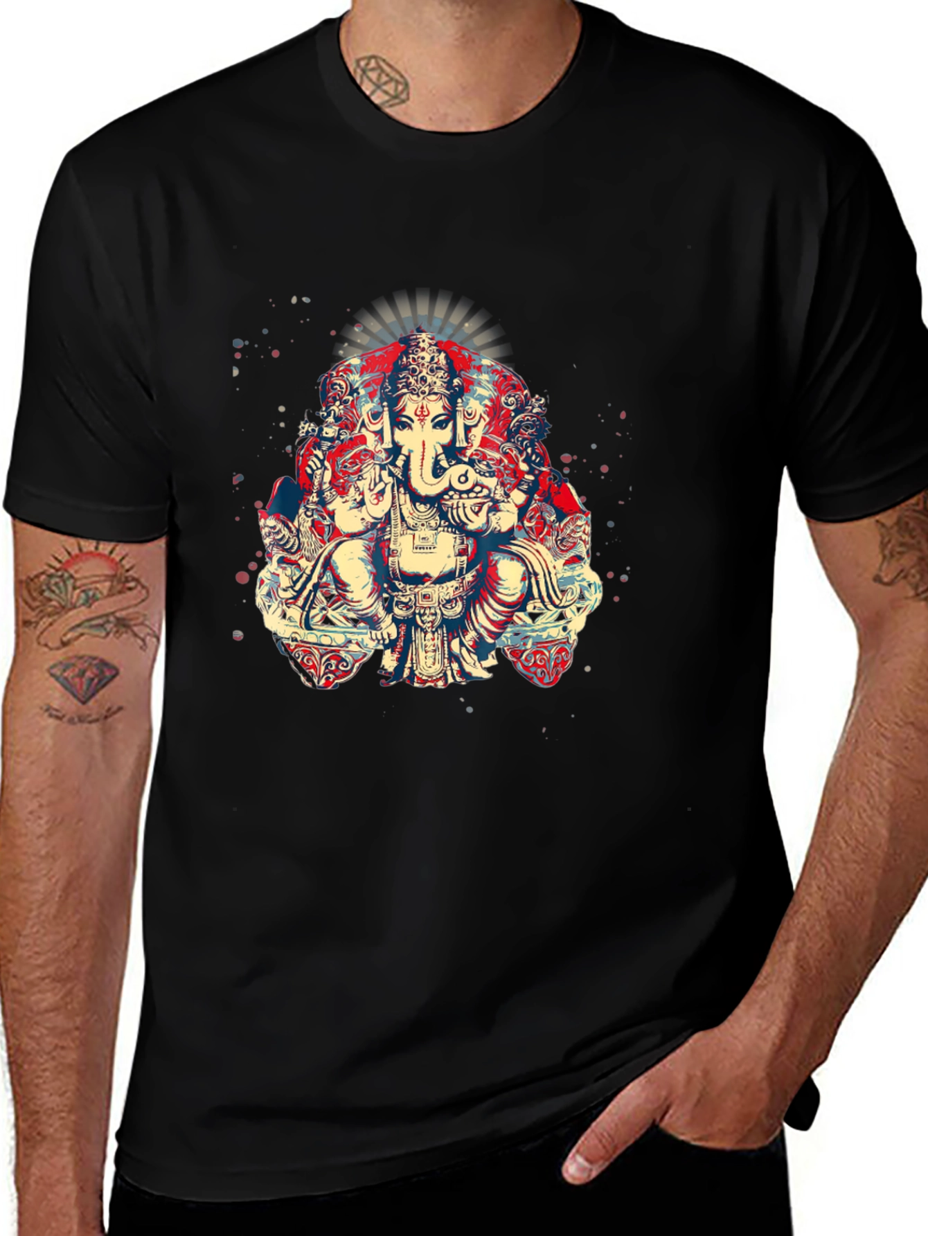 Variant 26 of Ganesh Graphic Tee - Modern Design, Soft Cotton