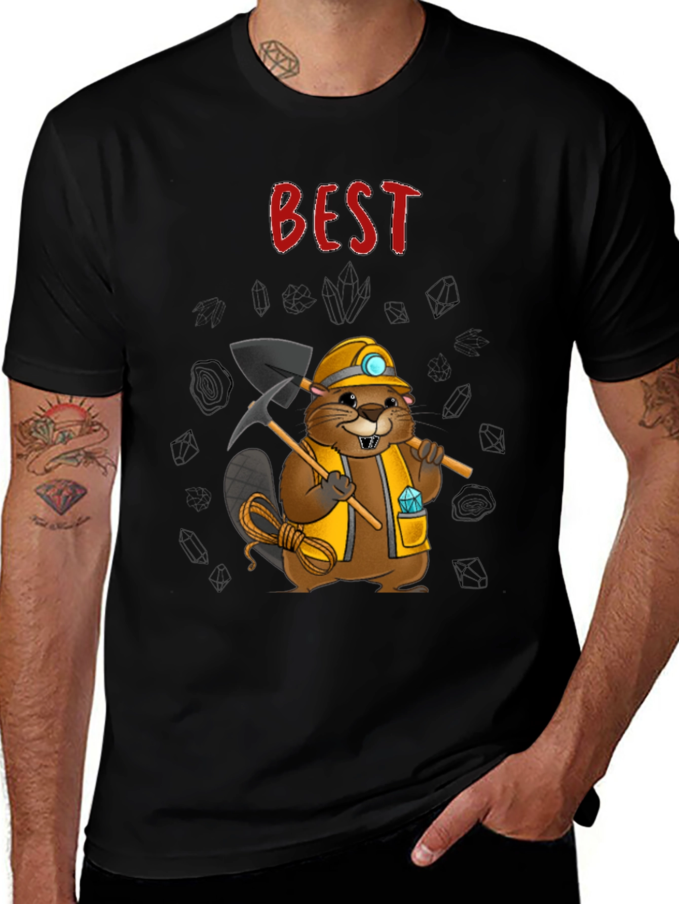 Variant 17 of Best Beaver Miner T-Shirt - Graphic Tee